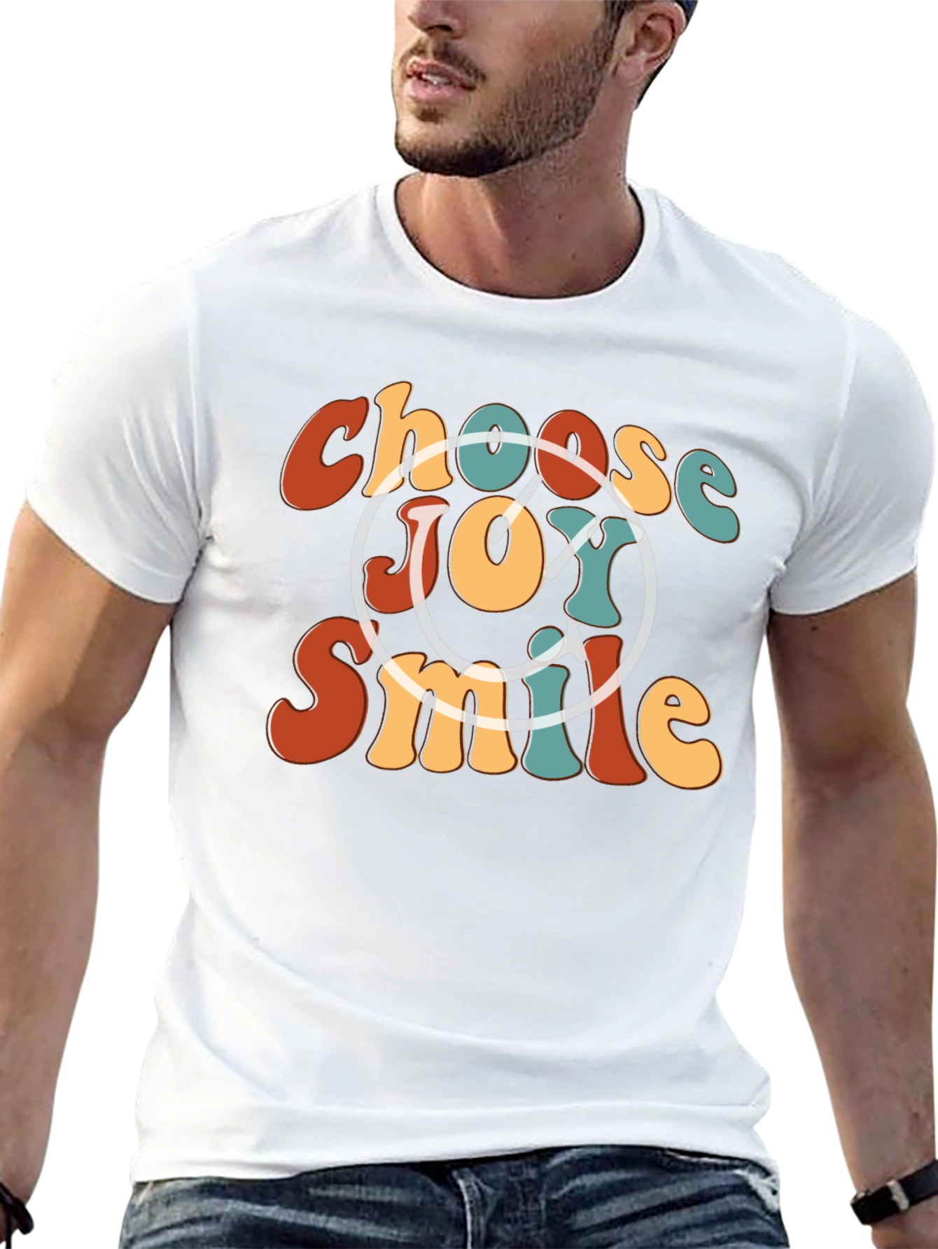 Choose Joy Smile Retro Graphic Tee