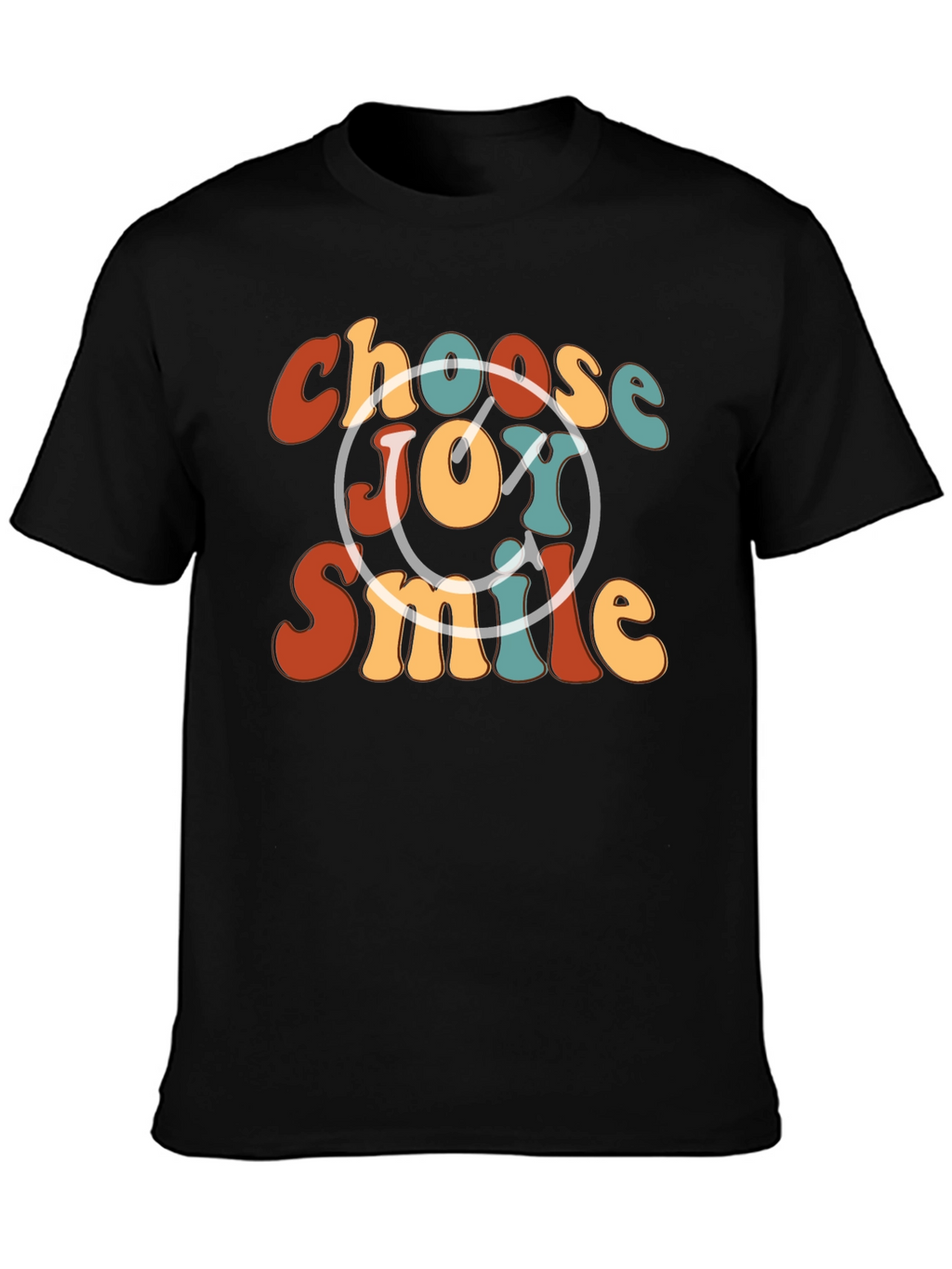 Choose Joy Smile Retro Graphic Tee
