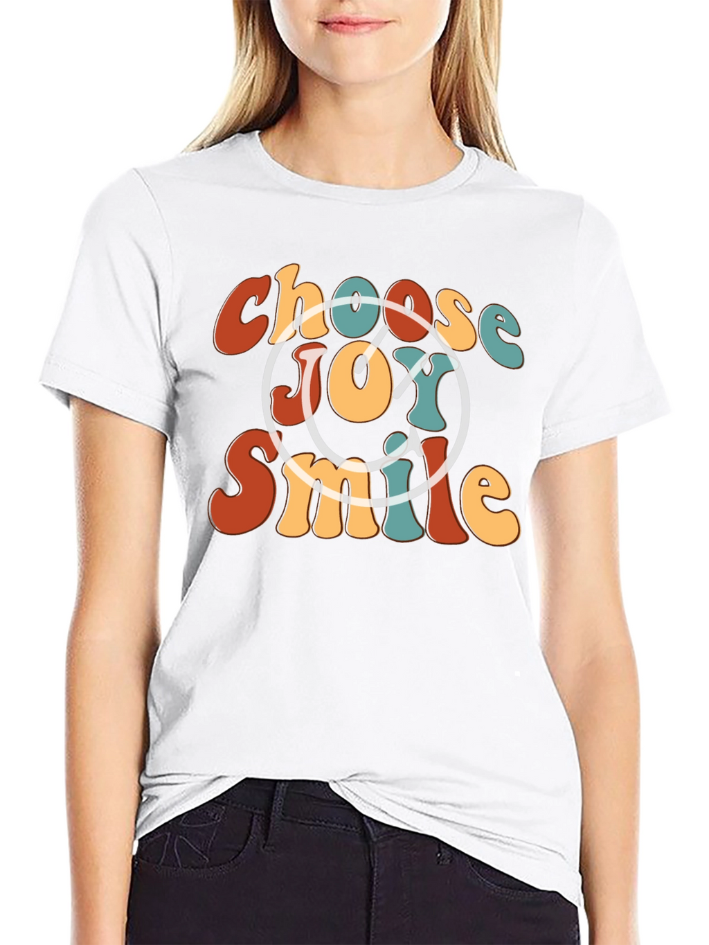 Choose Joy Smile Retro Graphic Tee