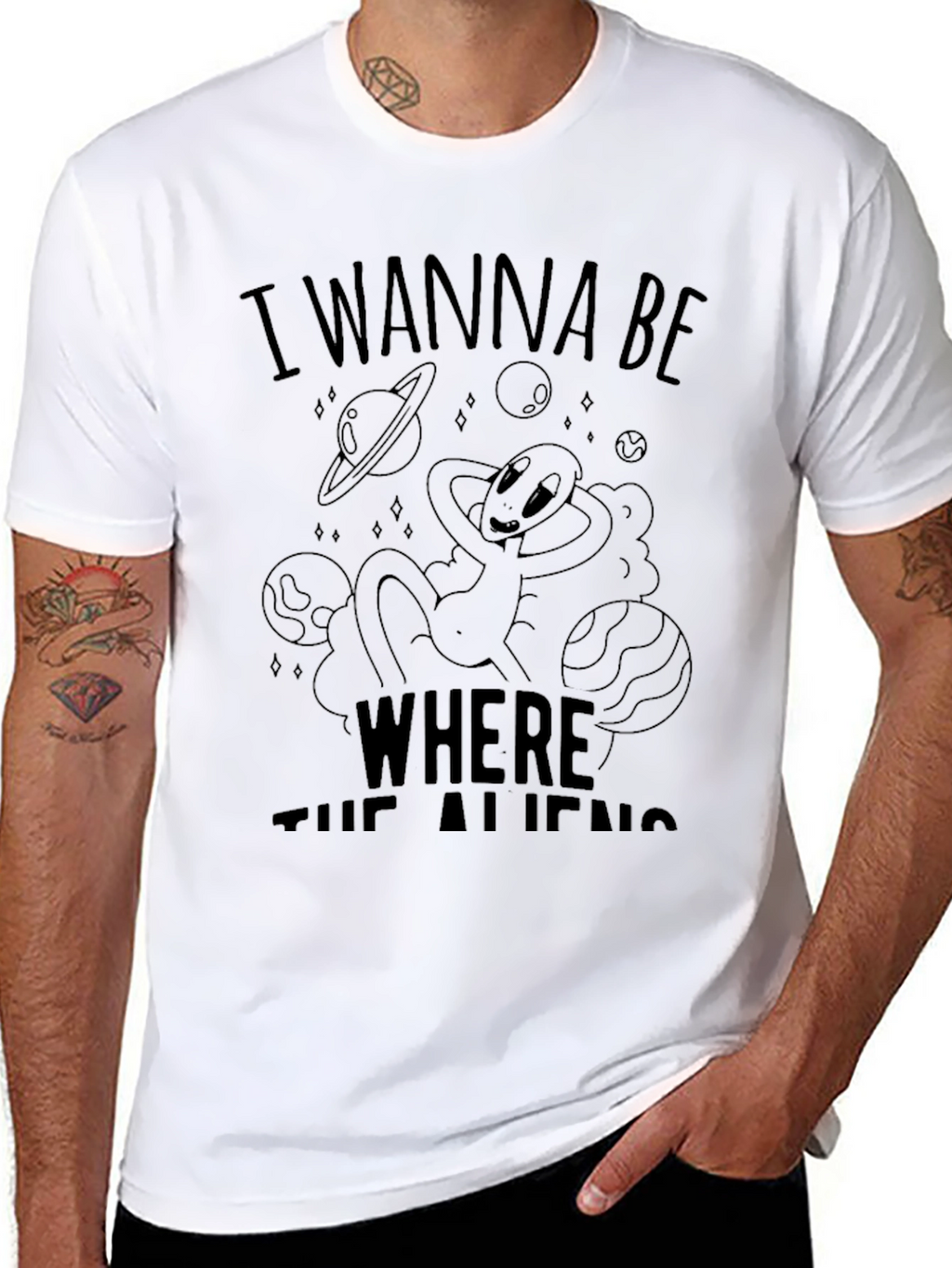 I Wanna Be Where The Aliens Are T-Shirt