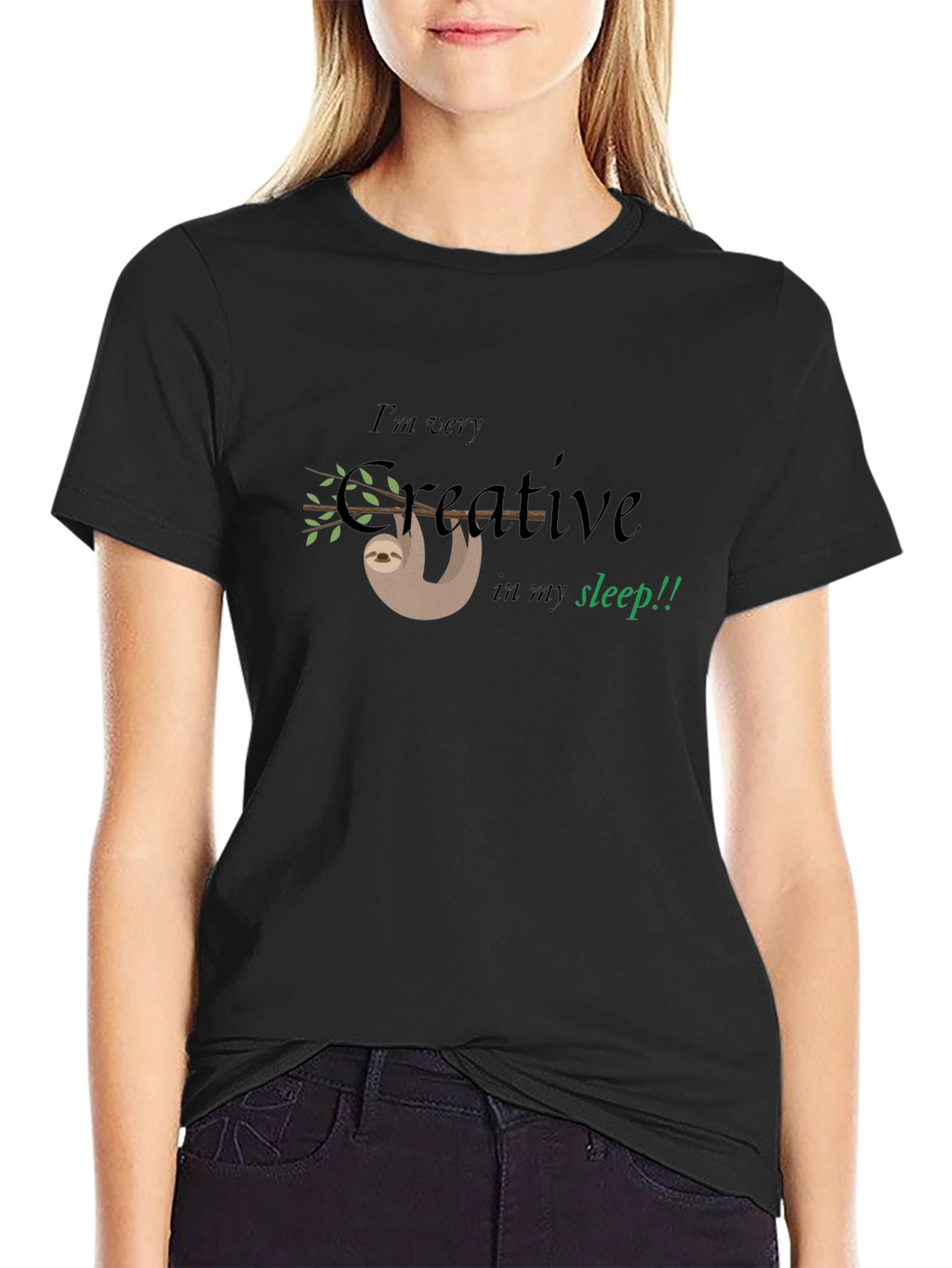Creative Sloth Graphic Tee