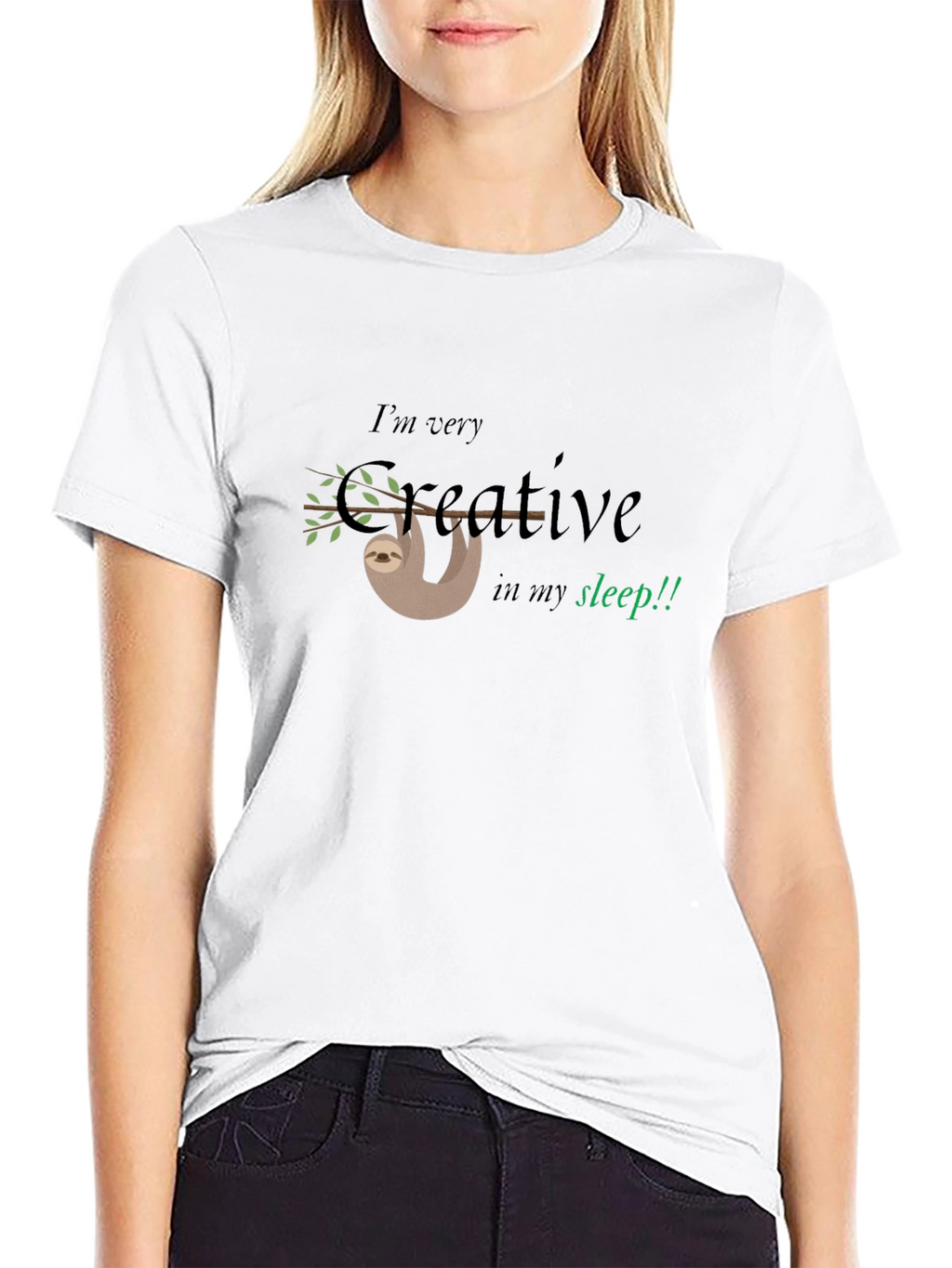Creative Sloth Graphic Tee