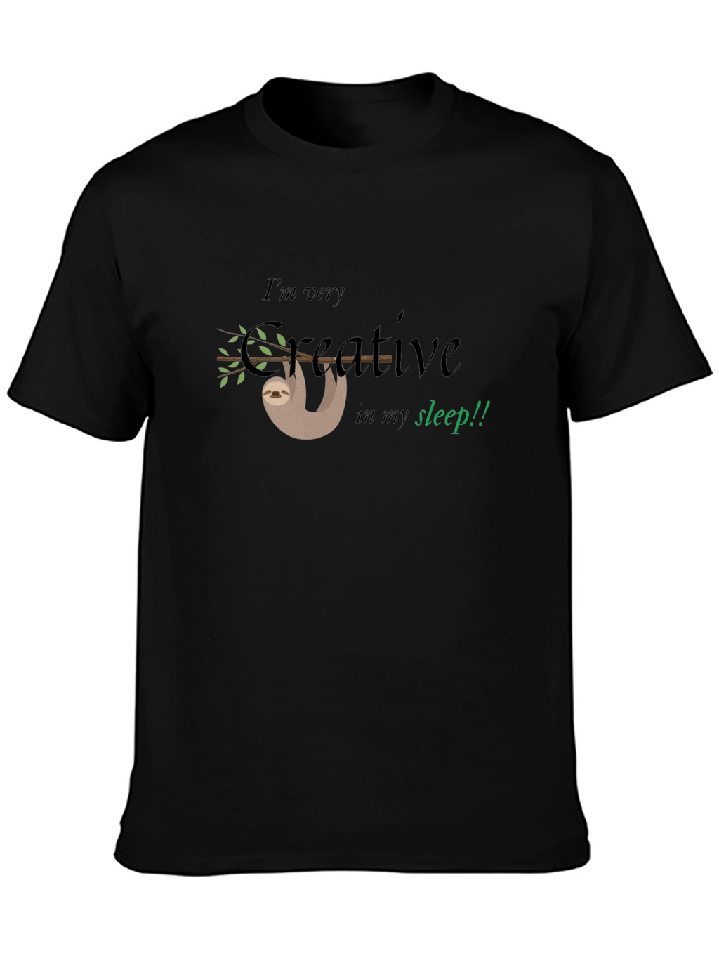 Creative Sloth Graphic Tee