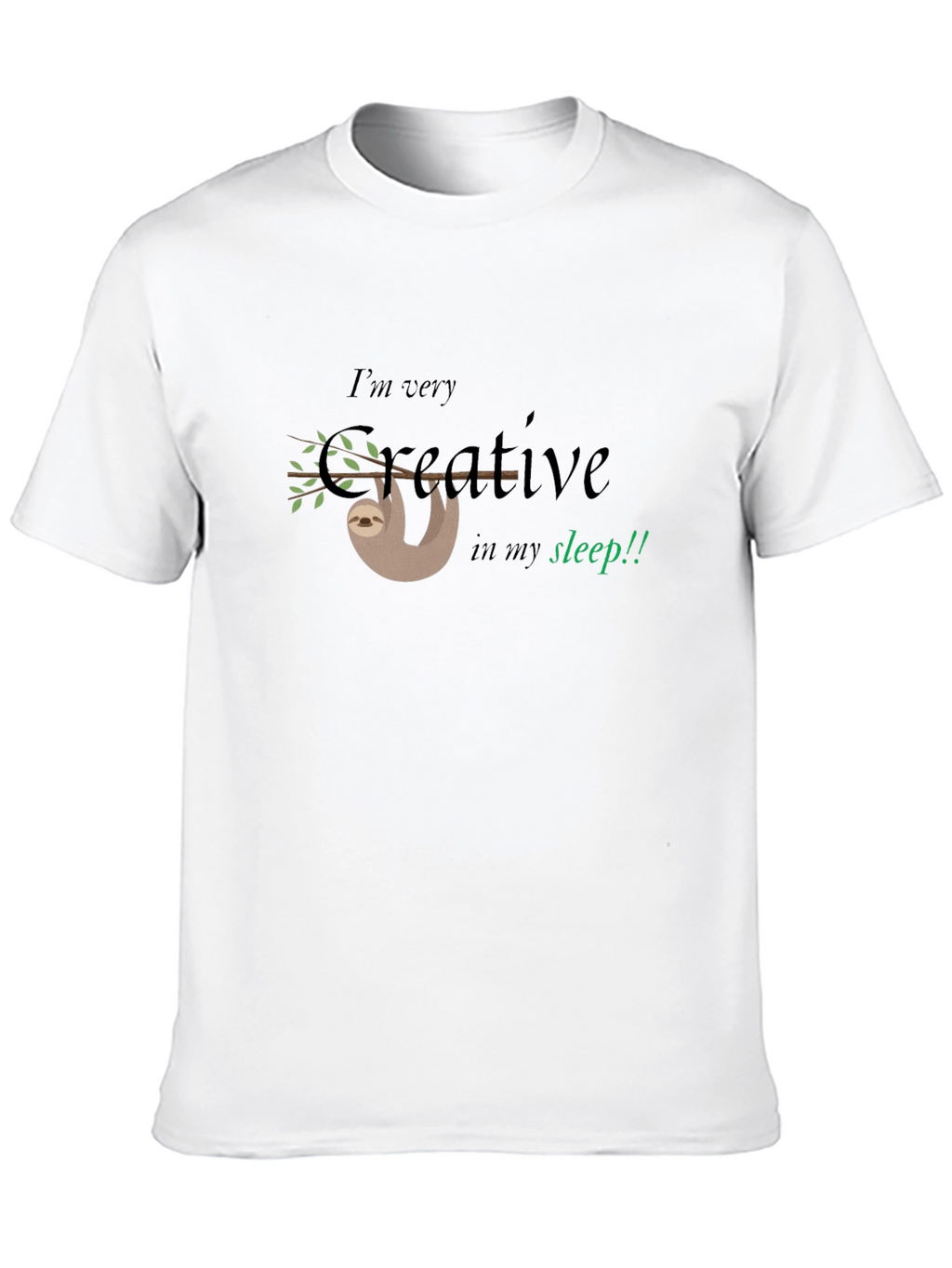 Creative Sloth Graphic Tee