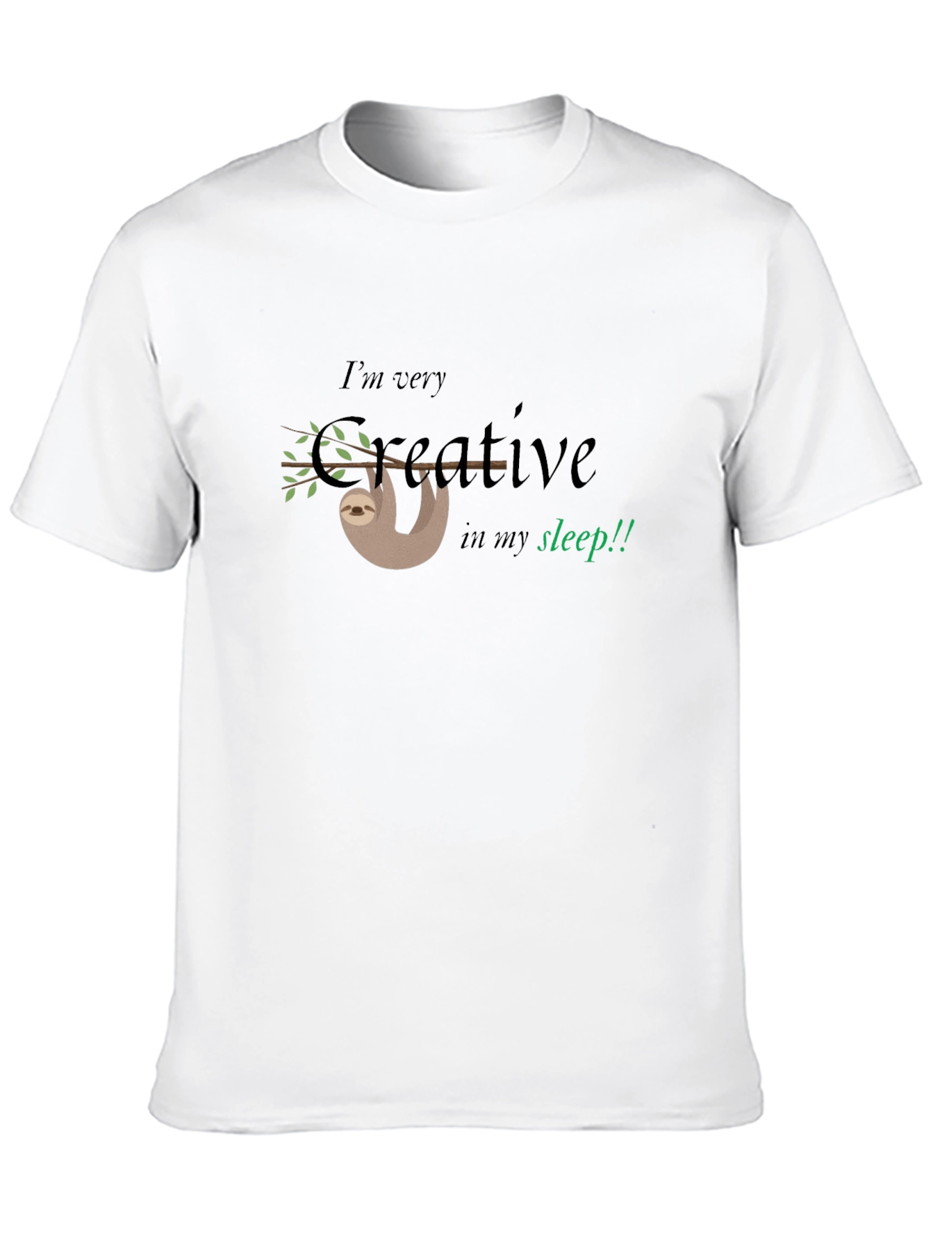Creative Sloth Graphic Tee