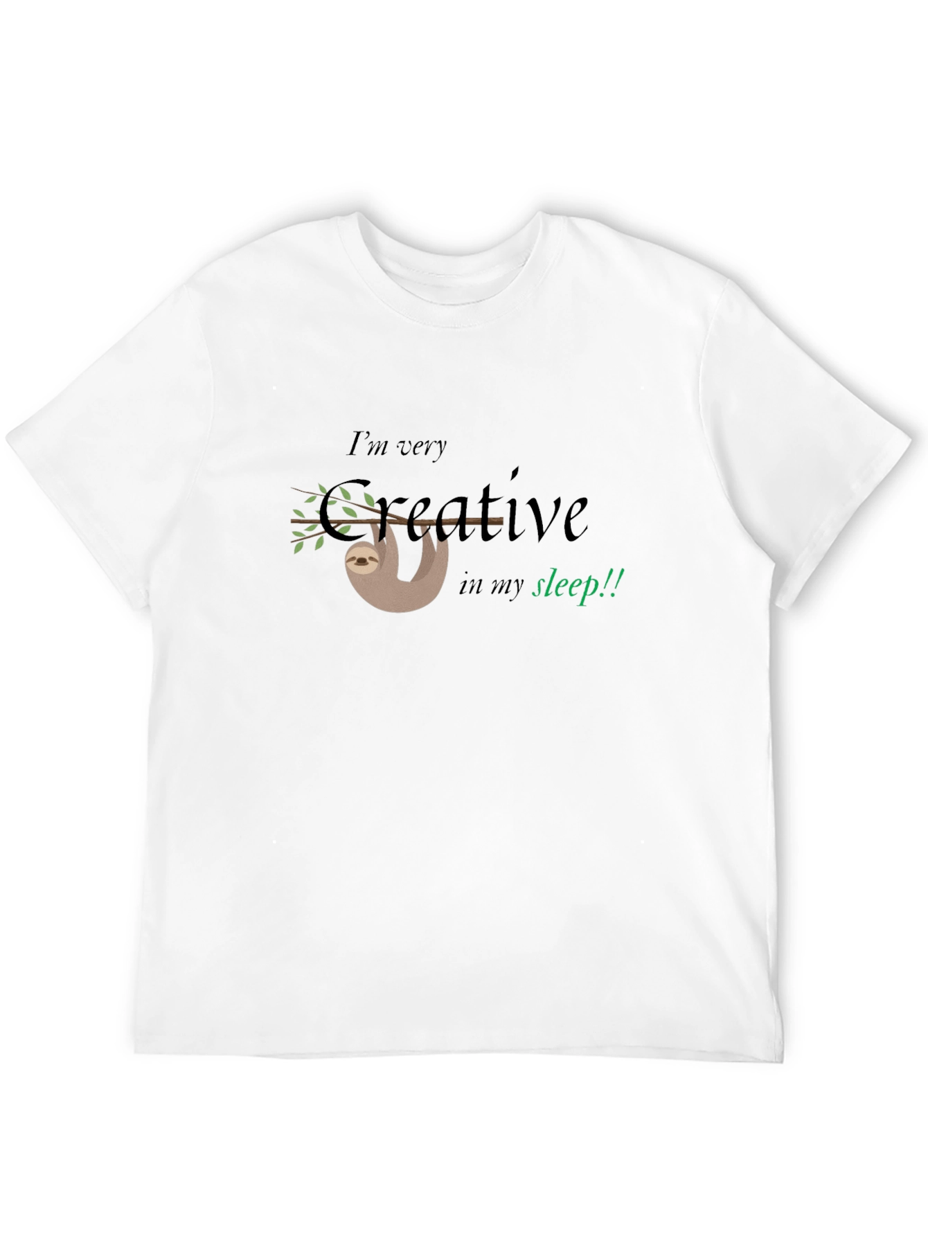 Creative Sloth Graphic Tee