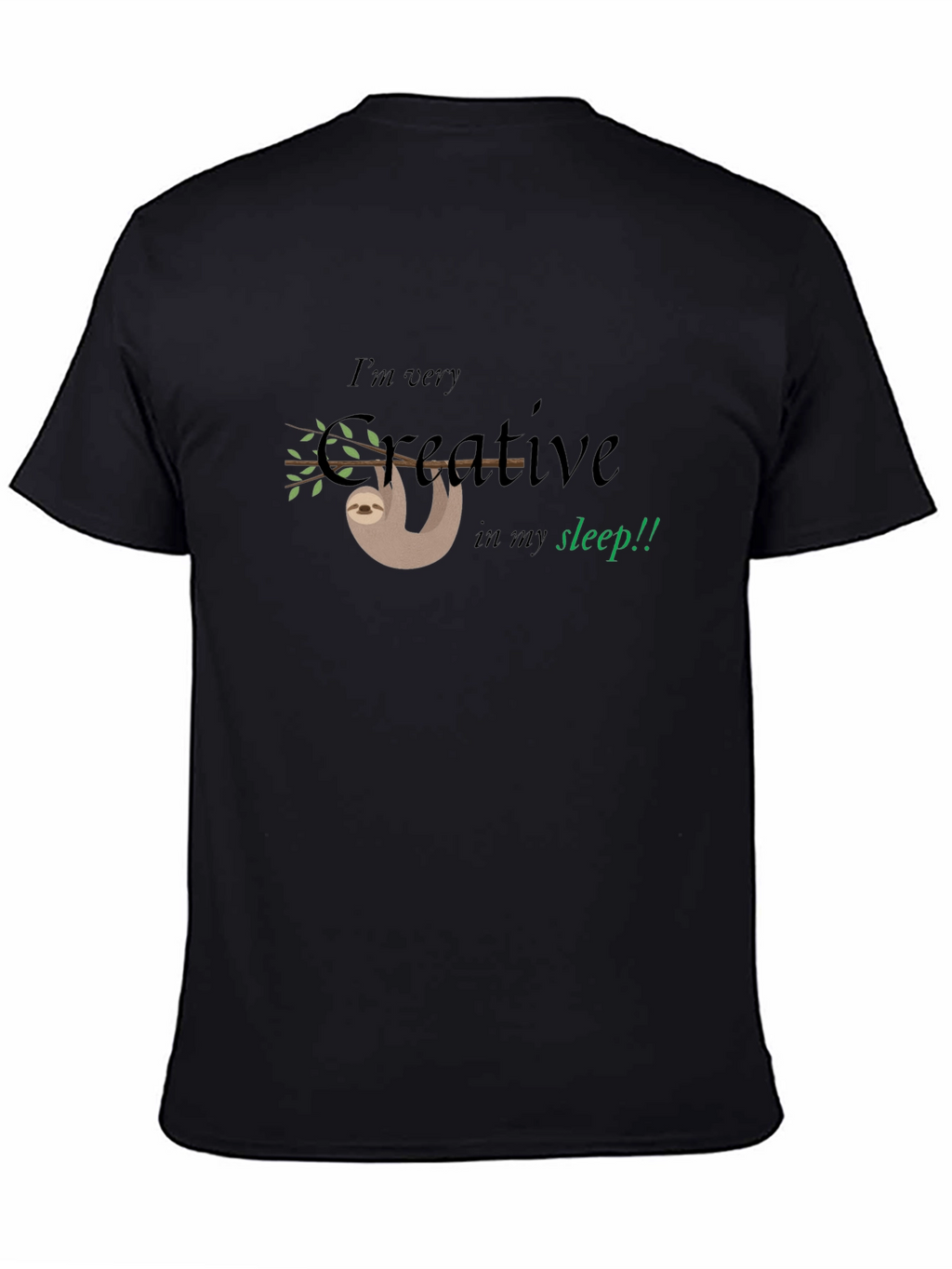 Creative Sloth Graphic Tee