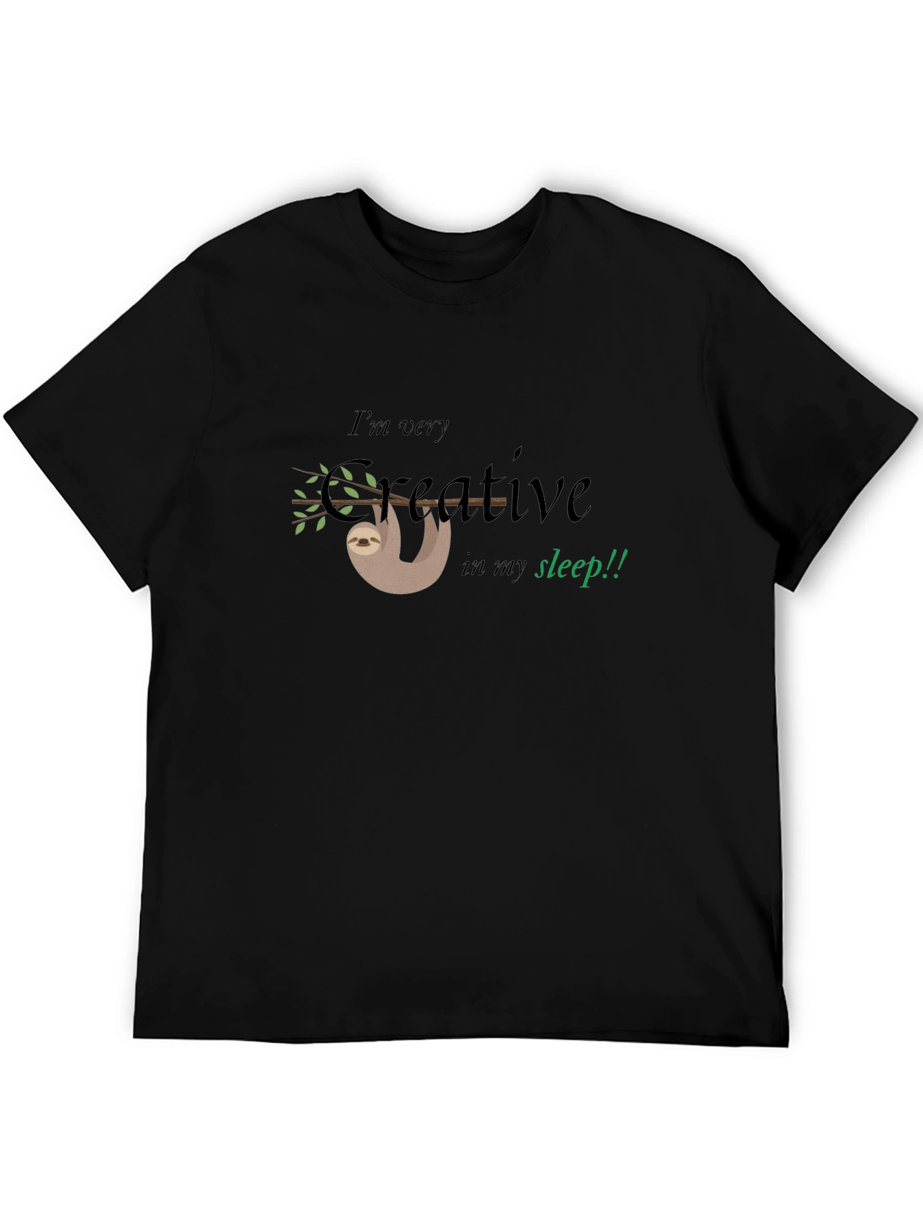 Creative Sloth Graphic Tee