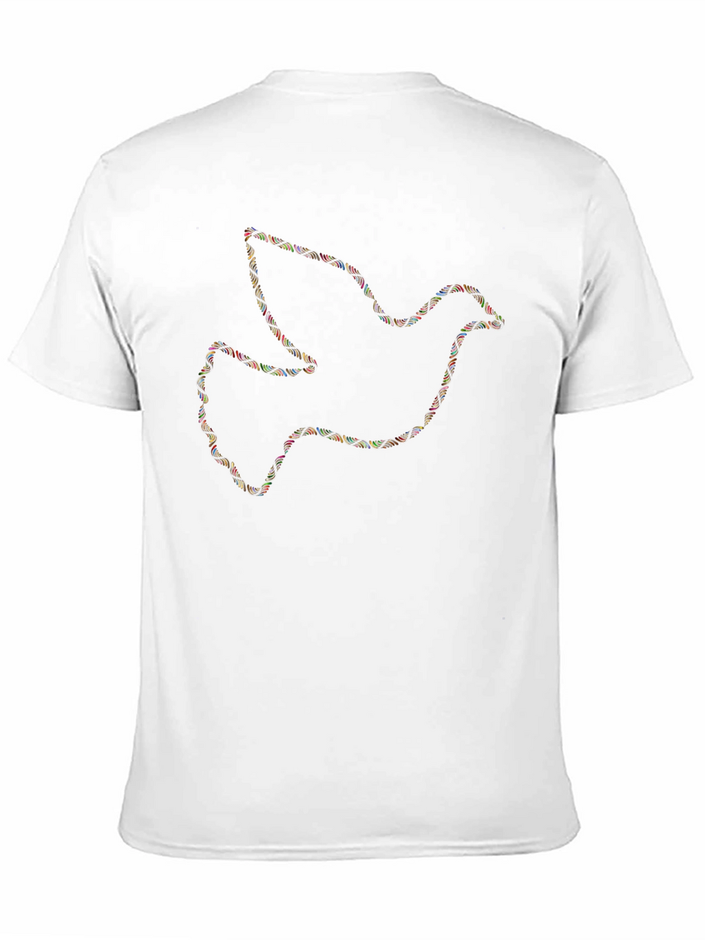 Peace Dove Graphic T-Shirt - Stylish Mens Black Tee