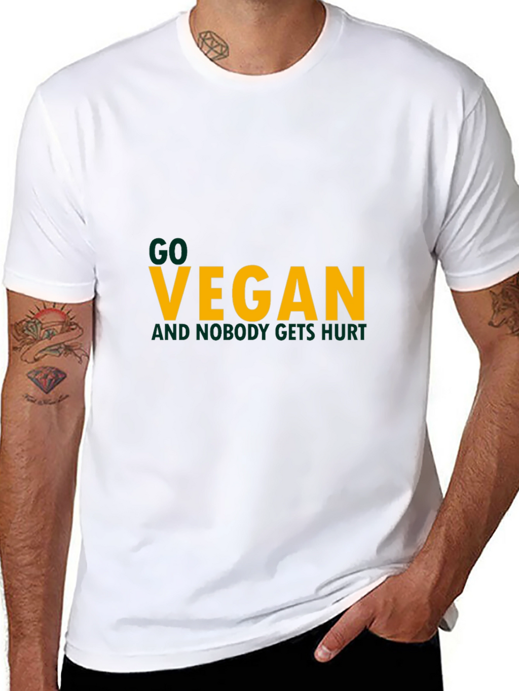 Go Vegan T-Shirt - Cruelty-Free Fashion