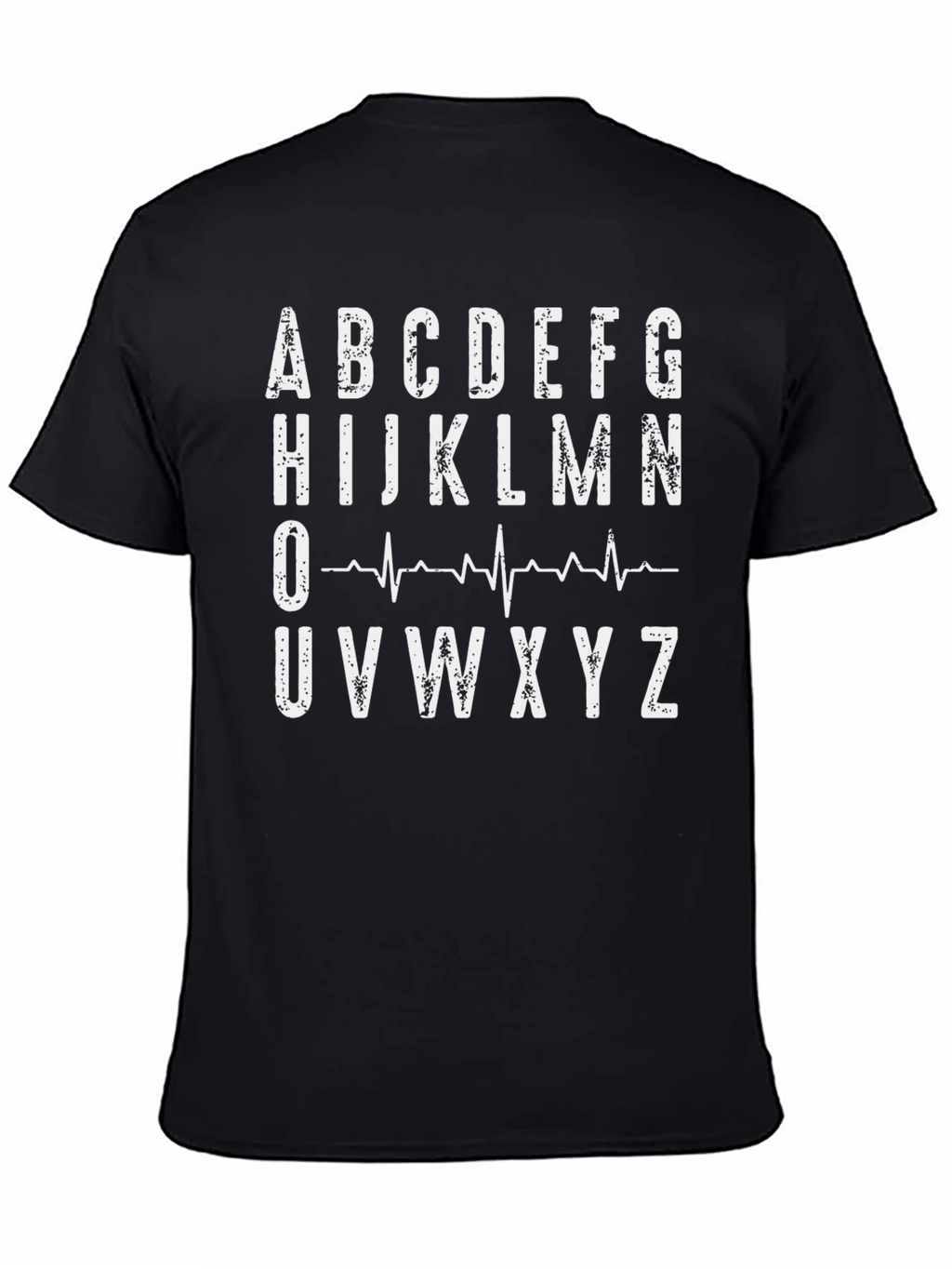 Alphabet ECG Heartbeat T-Shirt