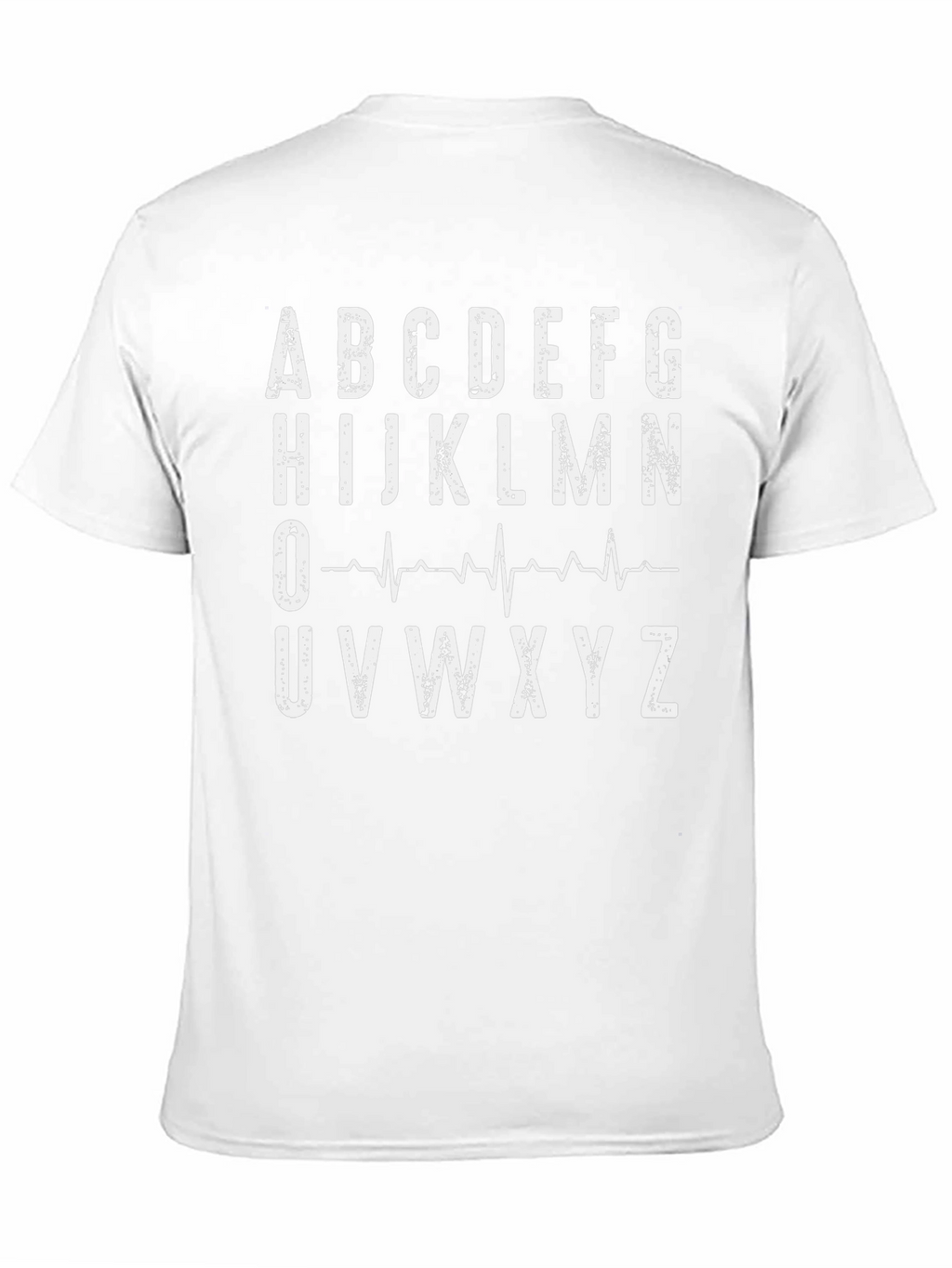 Alphabet ECG Heartbeat T-Shirt
