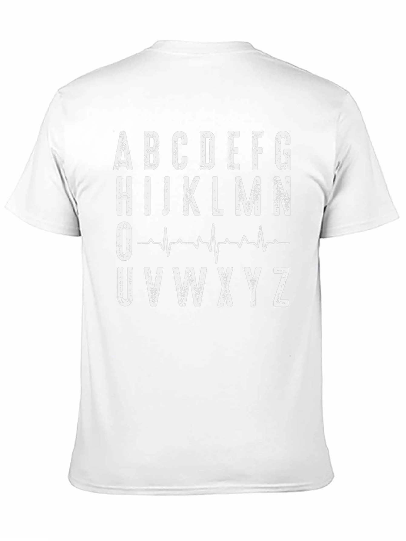 Alphabet ECG Heartbeat T-Shirt