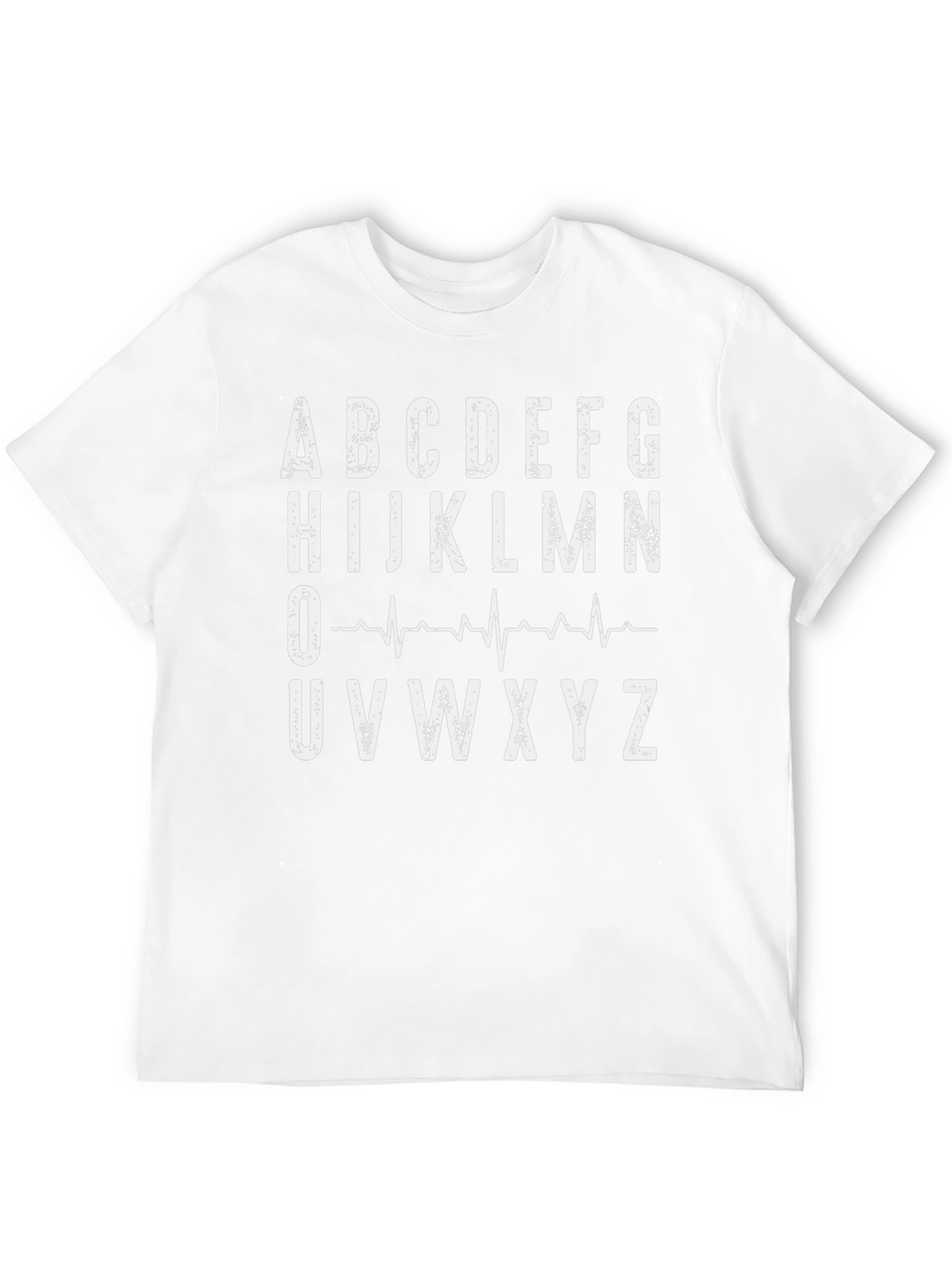 Alphabet ECG Heartbeat T-Shirt