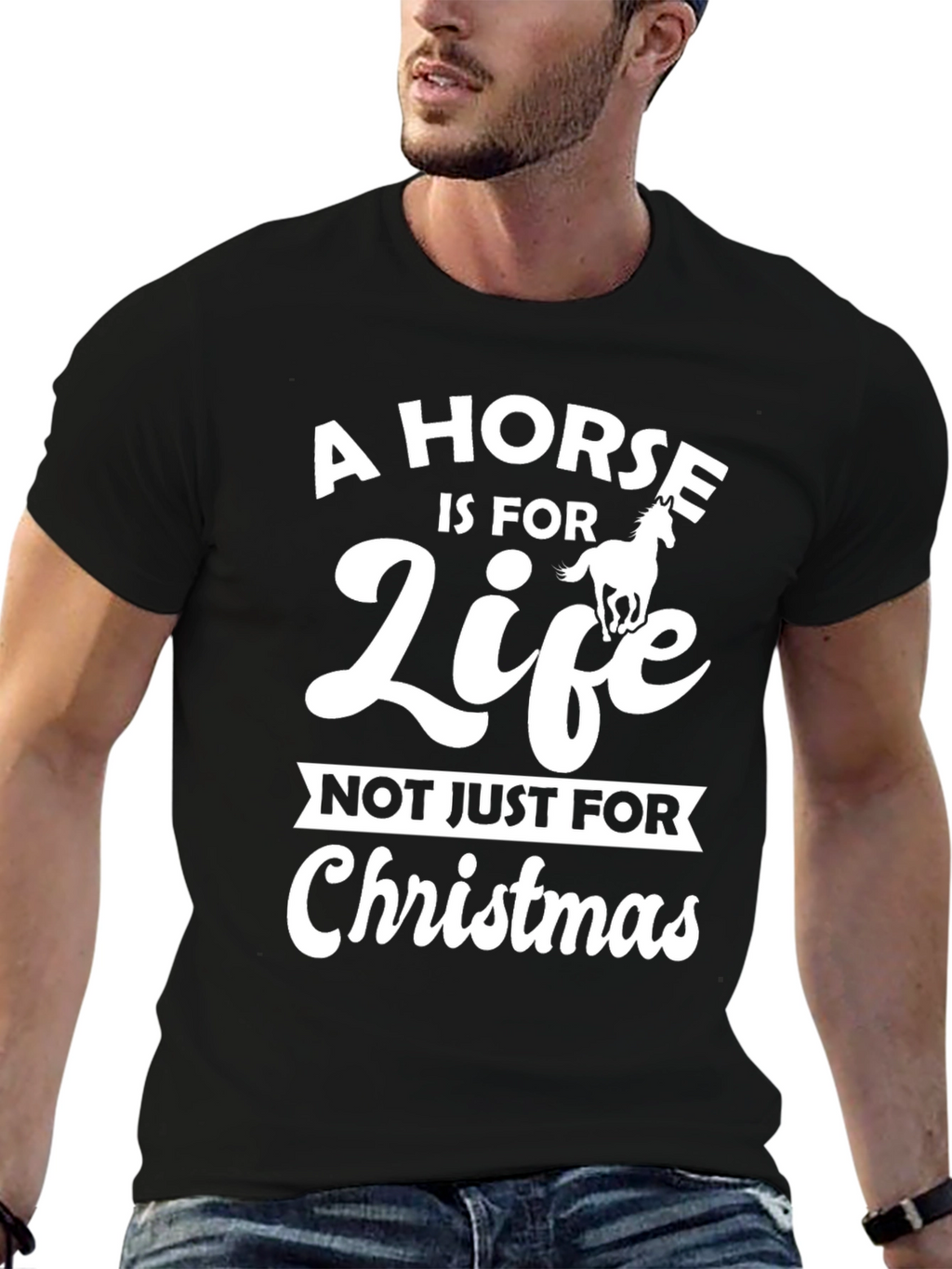 Horse is for Life - Christmas T-Shirt