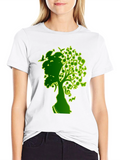 Musical Tree Graphic T-Shirt - Black