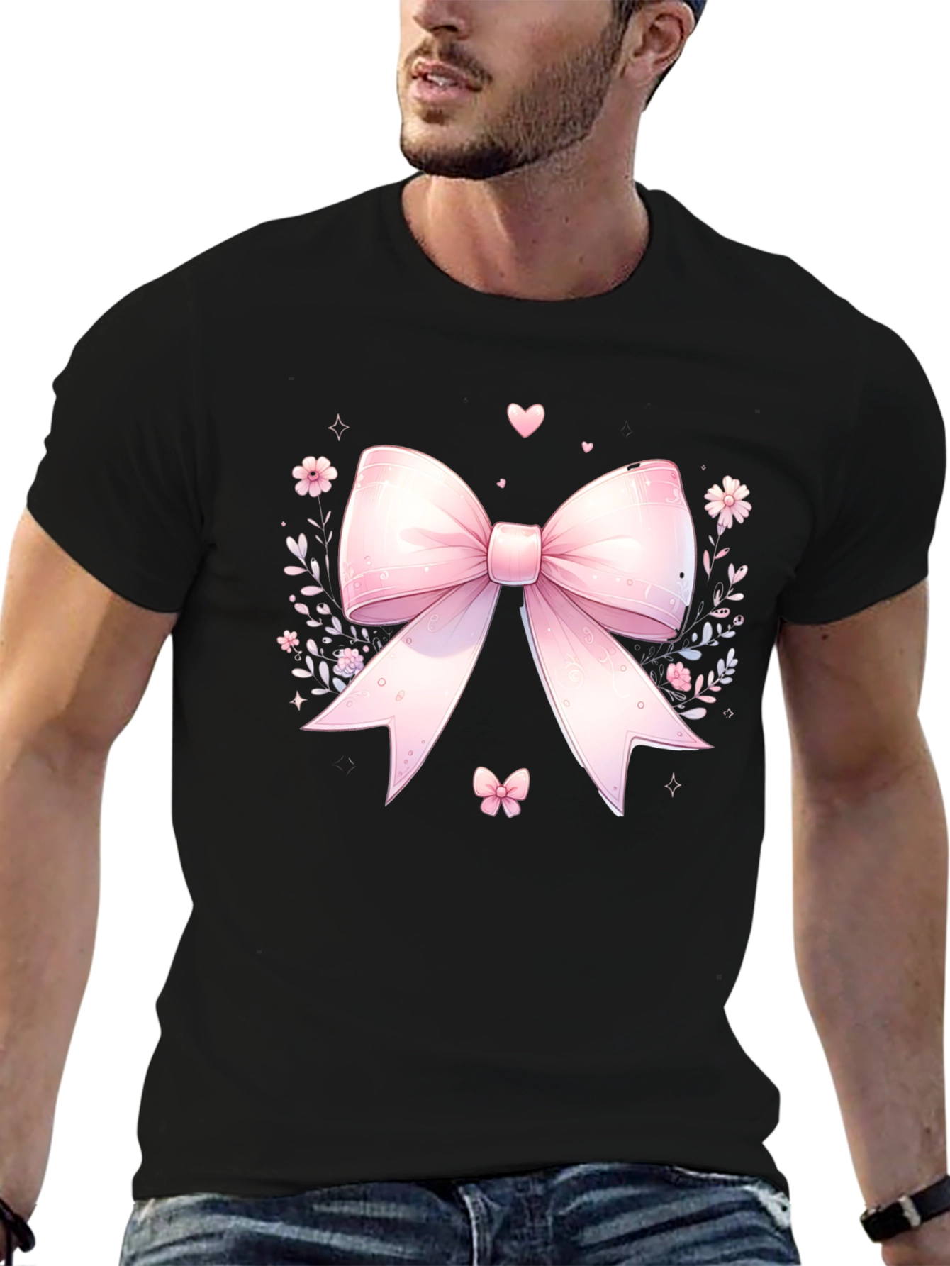 Cute Pink Bow T-Shirt - Kawaii Style