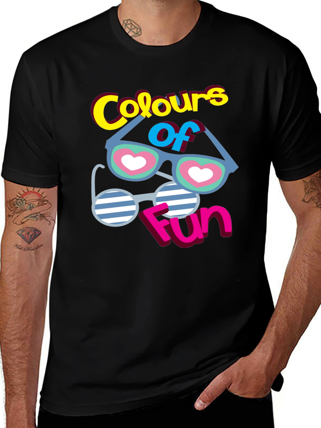 Fun Colours T-Shirt - Quirky Graphic Tee