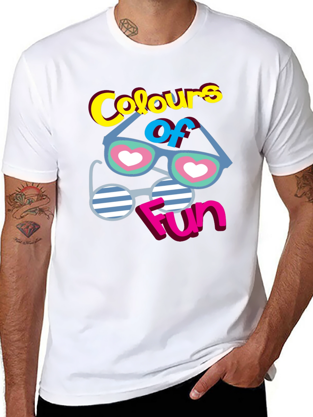 Fun Colours T-Shirt - Quirky Graphic Tee