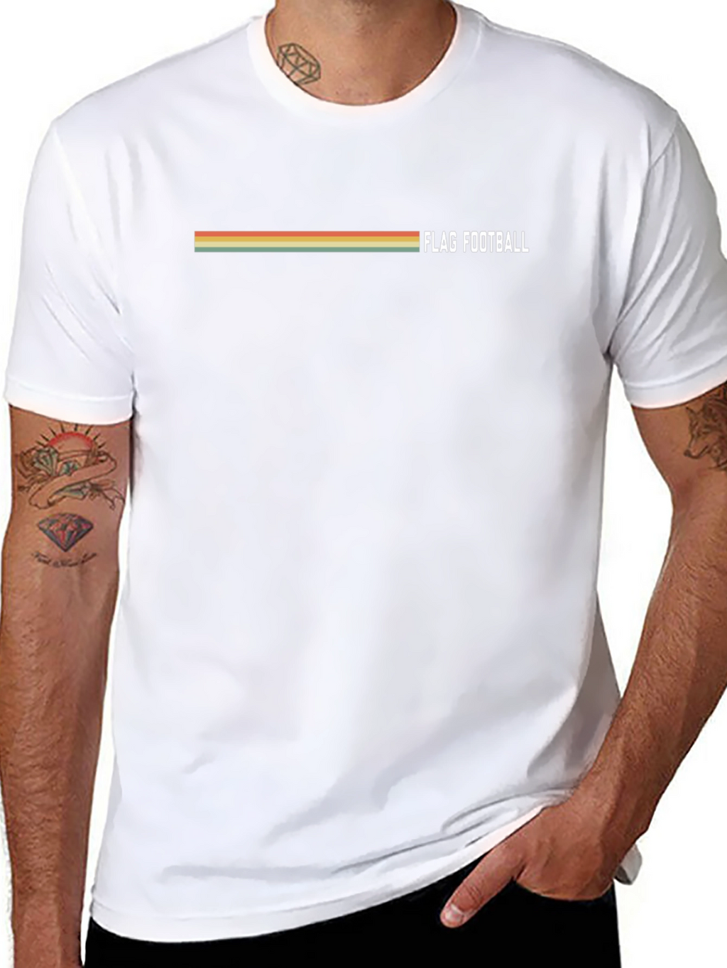 Retro Flag Football T-Shirt - Classic Design