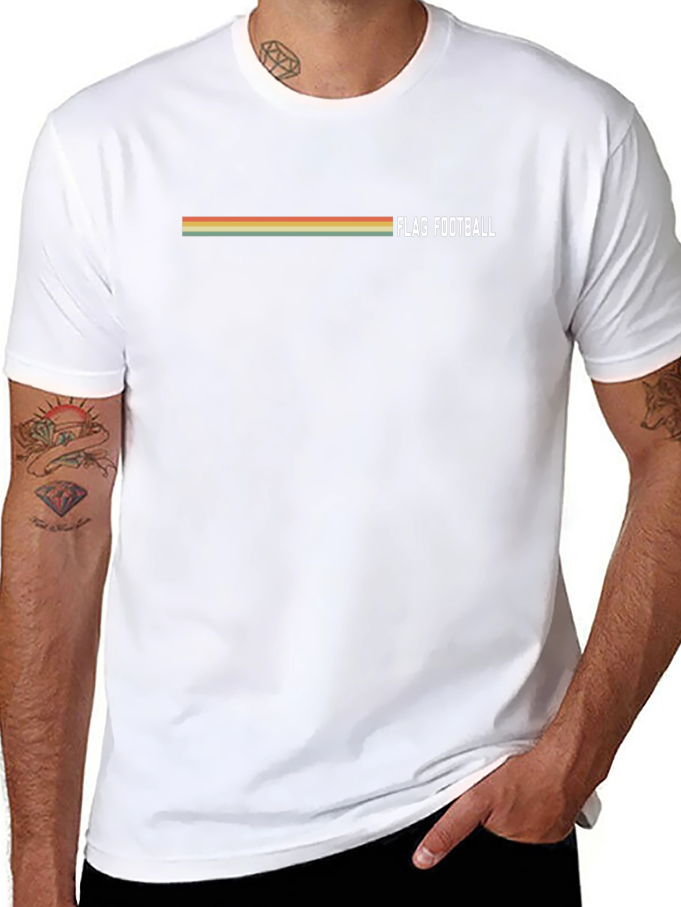Retro Flag Football T-Shirt - Classic Design