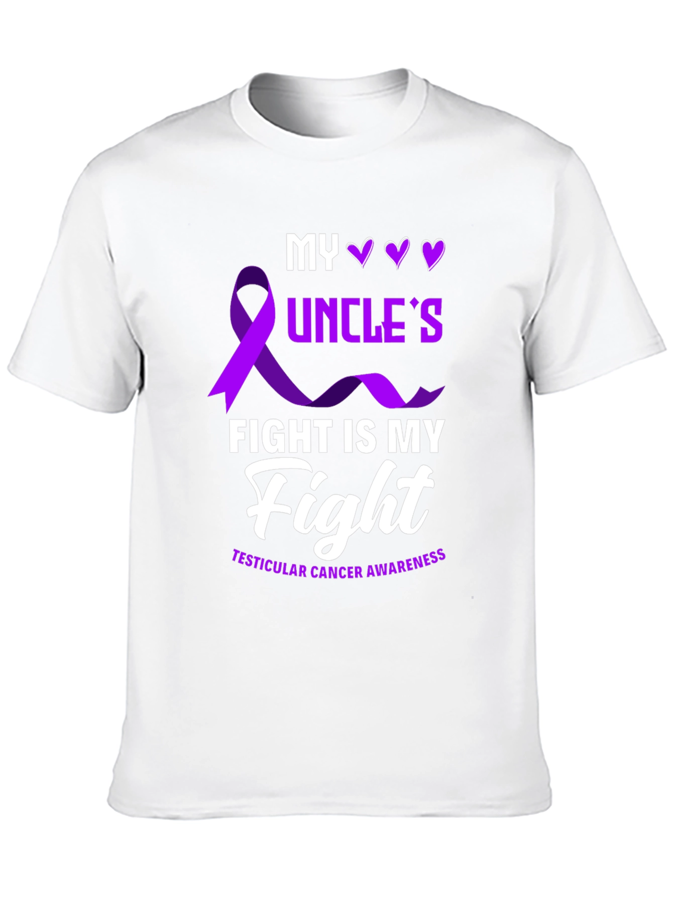 My Uncles Fight T-Shirt - Testicular Cancer Awareness Tee