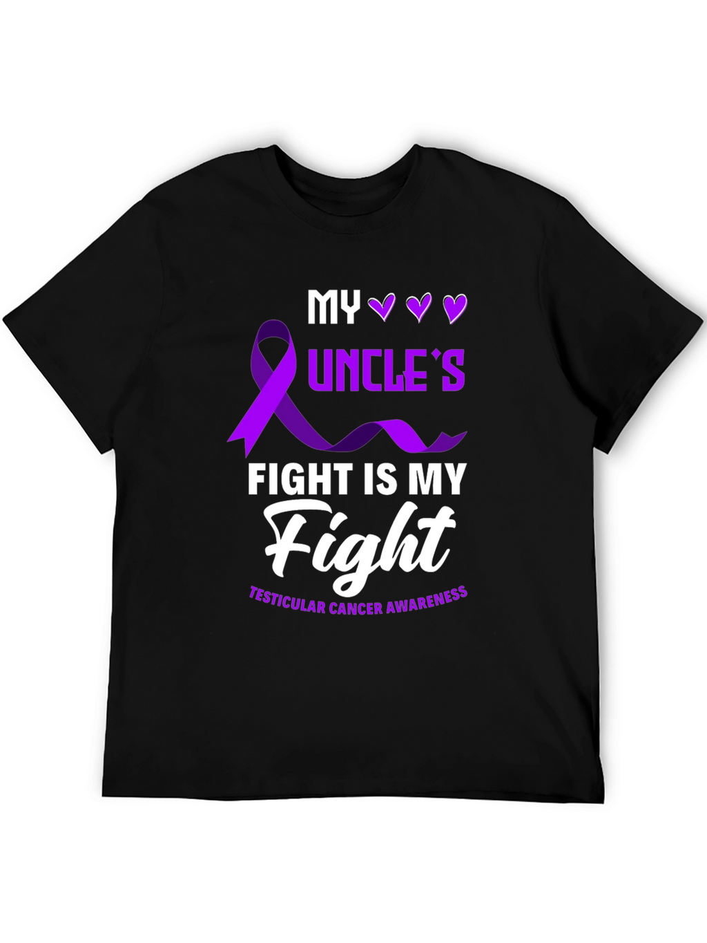 My Uncles Fight T-Shirt - Testicular Cancer Awareness Tee