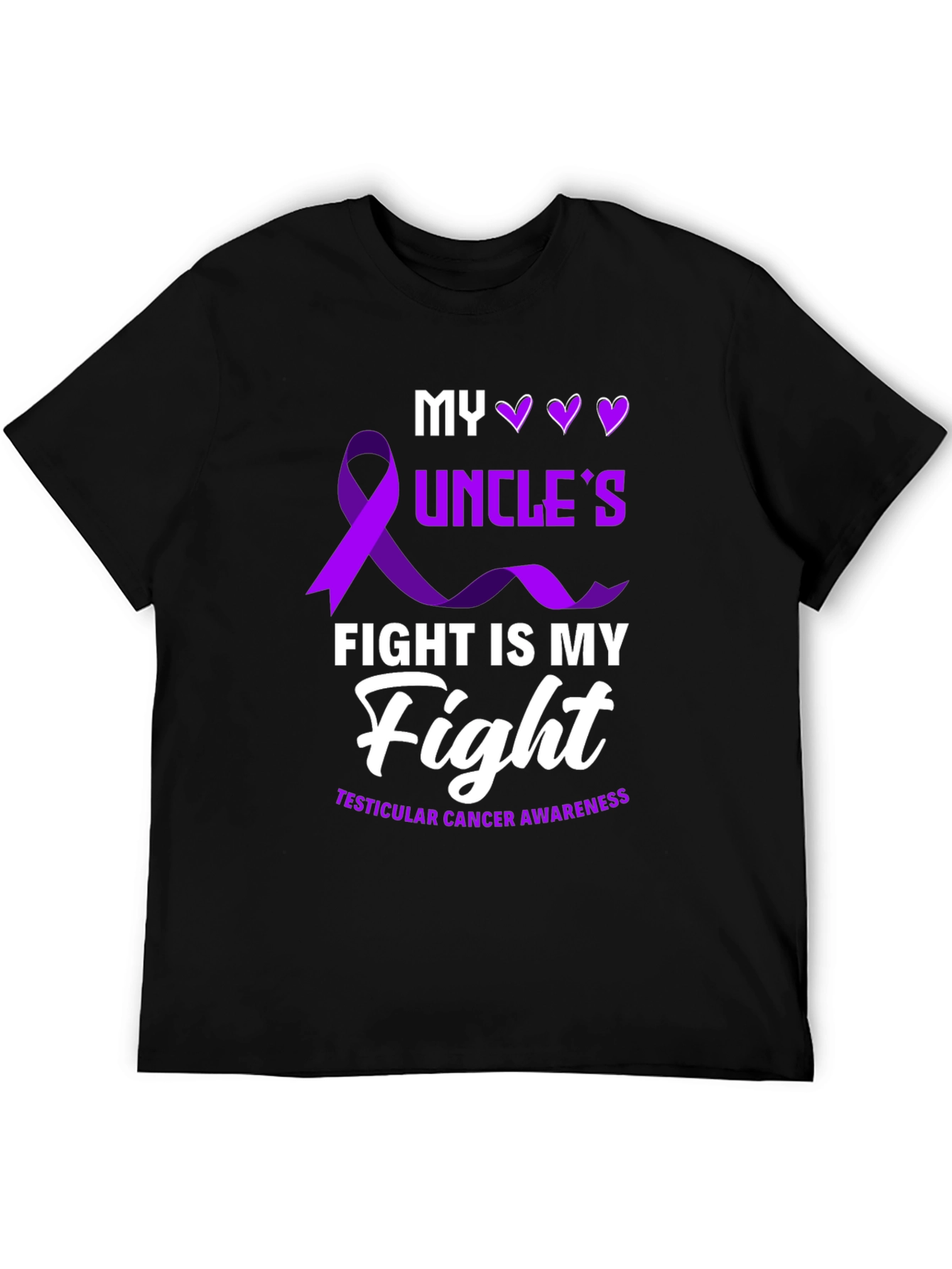My Uncles Fight T-Shirt - Testicular Cancer Awareness Tee