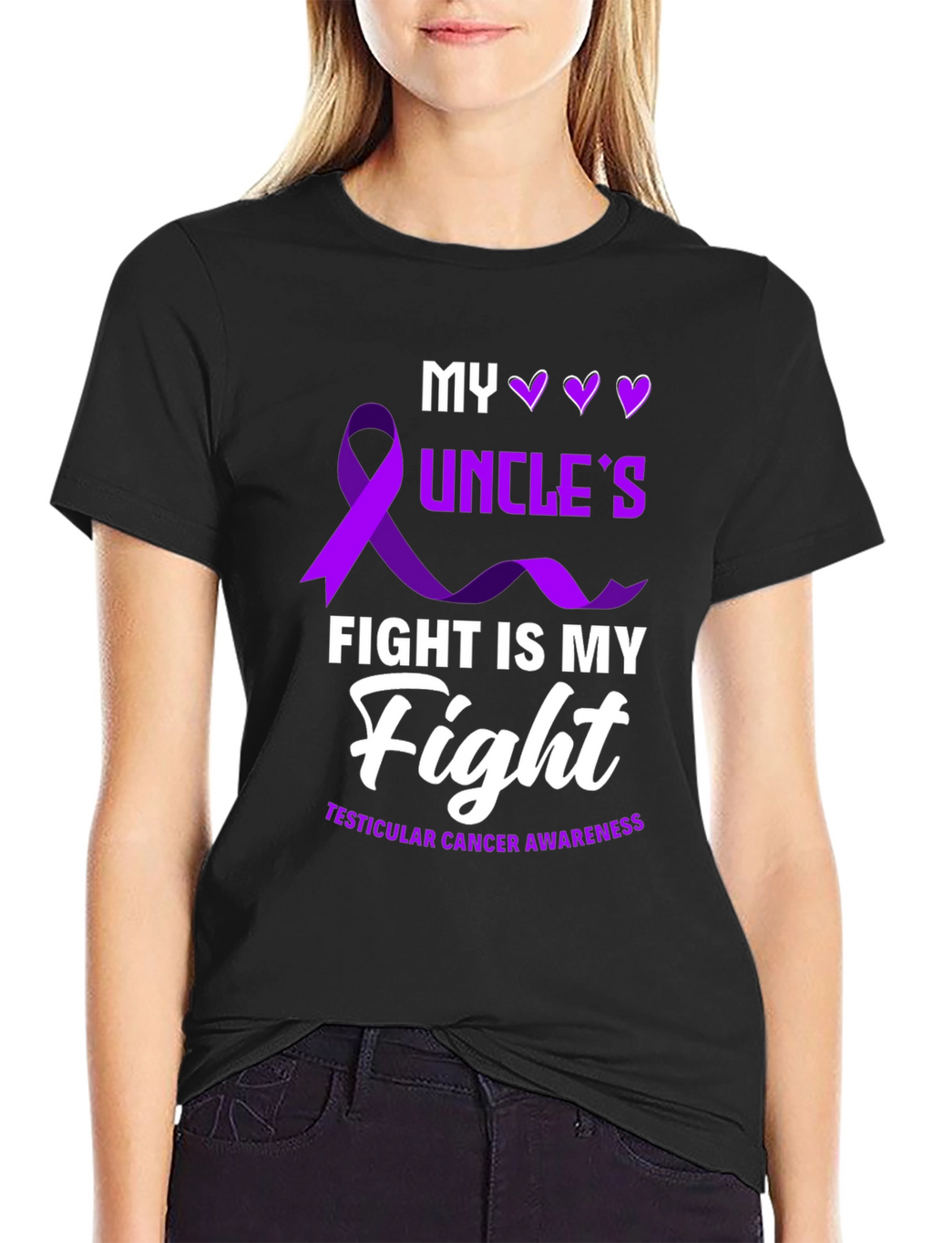 My Uncles Fight T-Shirt - Testicular Cancer Awareness Tee