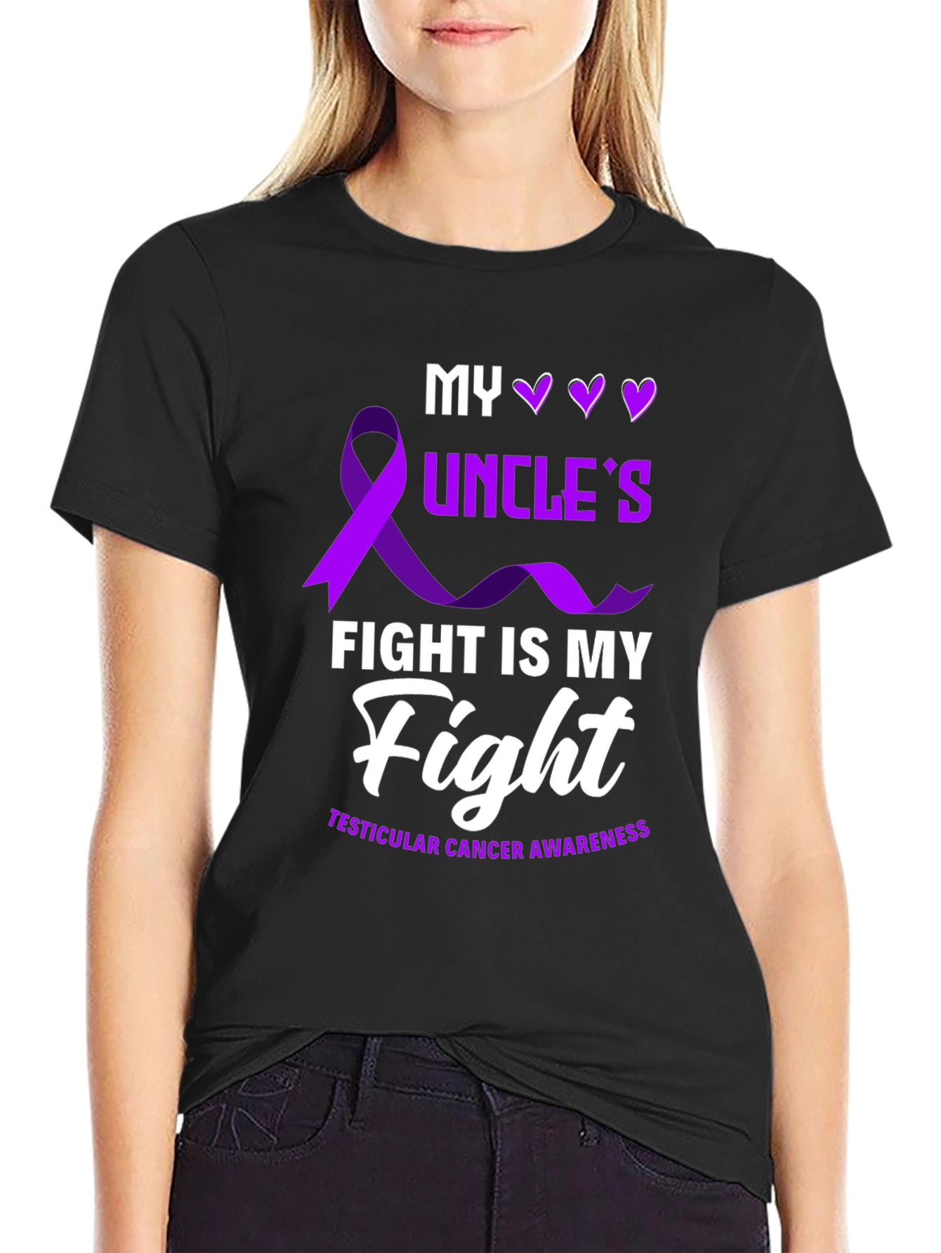 My Uncles Fight T-Shirt - Testicular Cancer Awareness Tee