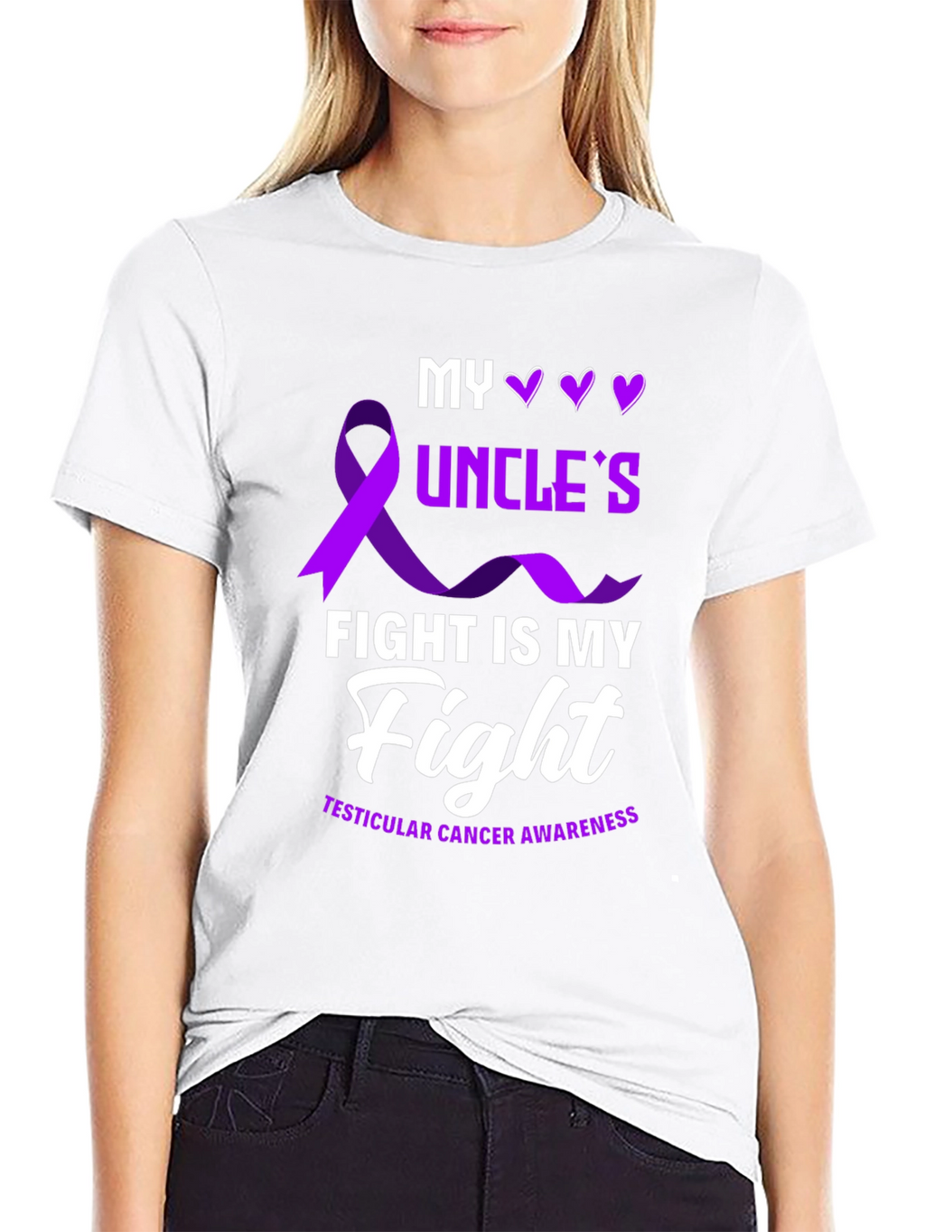 My Uncles Fight T-Shirt - Testicular Cancer Awareness Tee