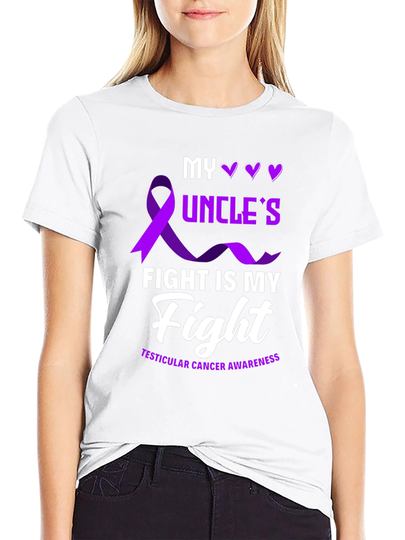 My Uncles Fight T-Shirt - Testicular Cancer Awareness Tee