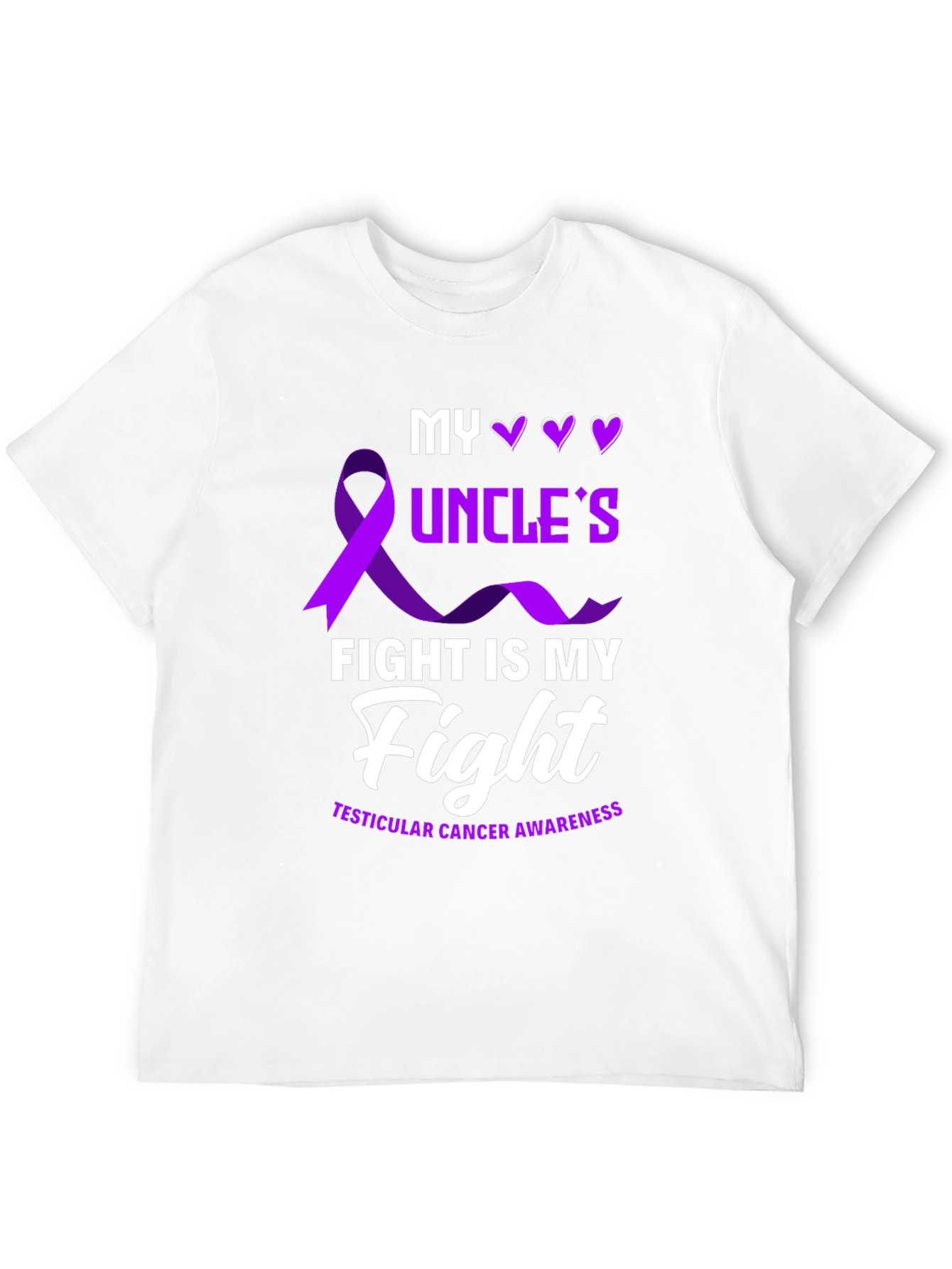 My Uncles Fight T-Shirt - Testicular Cancer Awareness Tee