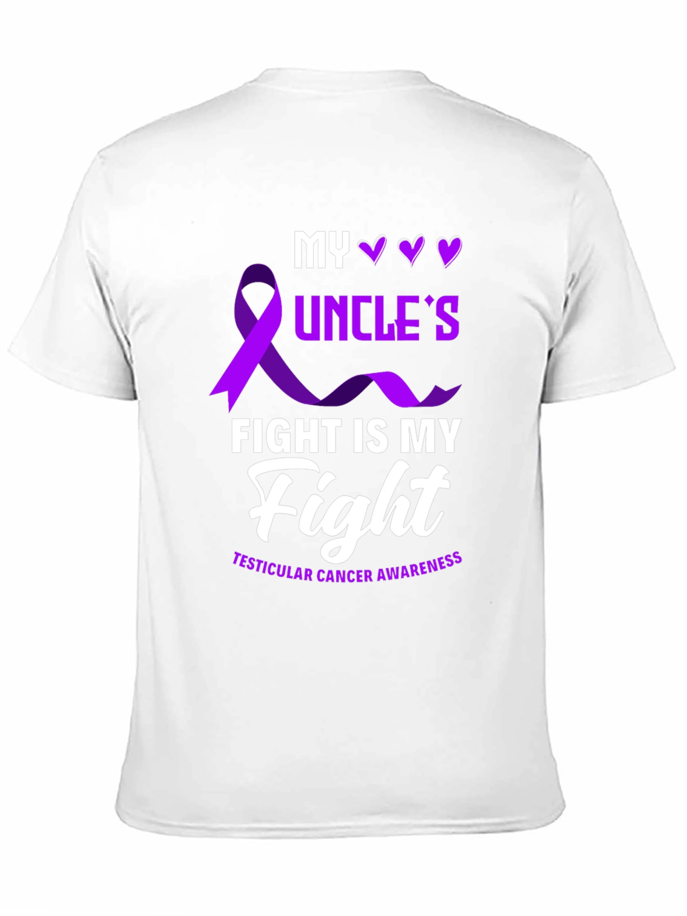 My Uncles Fight T-Shirt - Testicular Cancer Awareness Tee