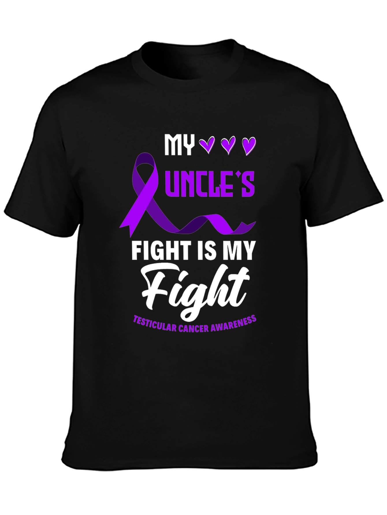 My Uncles Fight T-Shirt - Testicular Cancer Awareness Tee