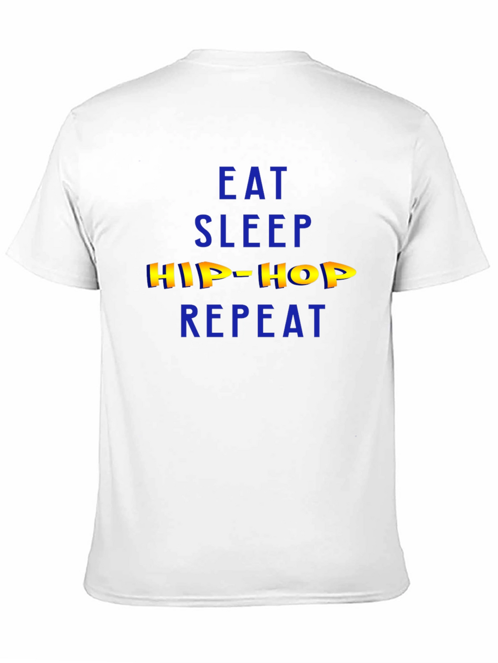 Eat Sleep Hip Hop Repeat Mens Black T-Shirt