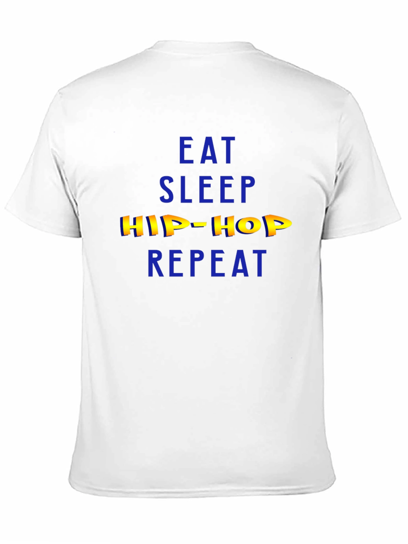 Eat Sleep Hip Hop Repeat Mens Black T-Shirt