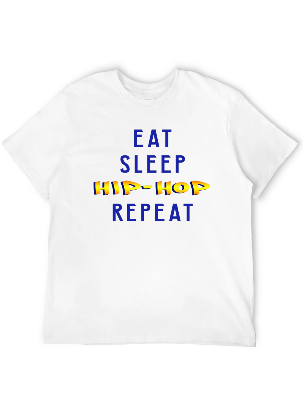 Eat Sleep Hip Hop Repeat Mens Black T-Shirt