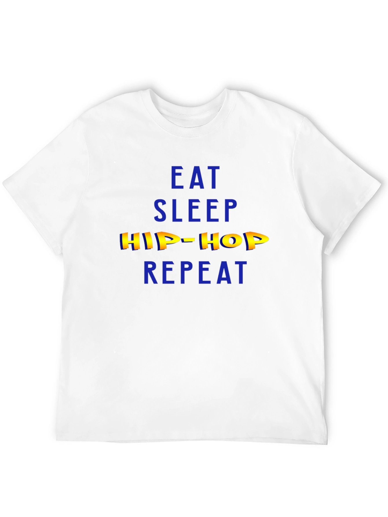 Eat Sleep Hip Hop Repeat Mens Black T-Shirt