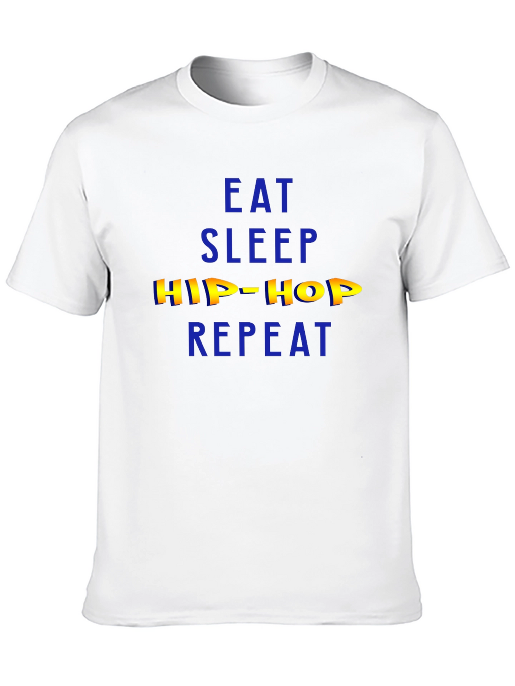 Eat Sleep Hip Hop Repeat Mens Black T-Shirt