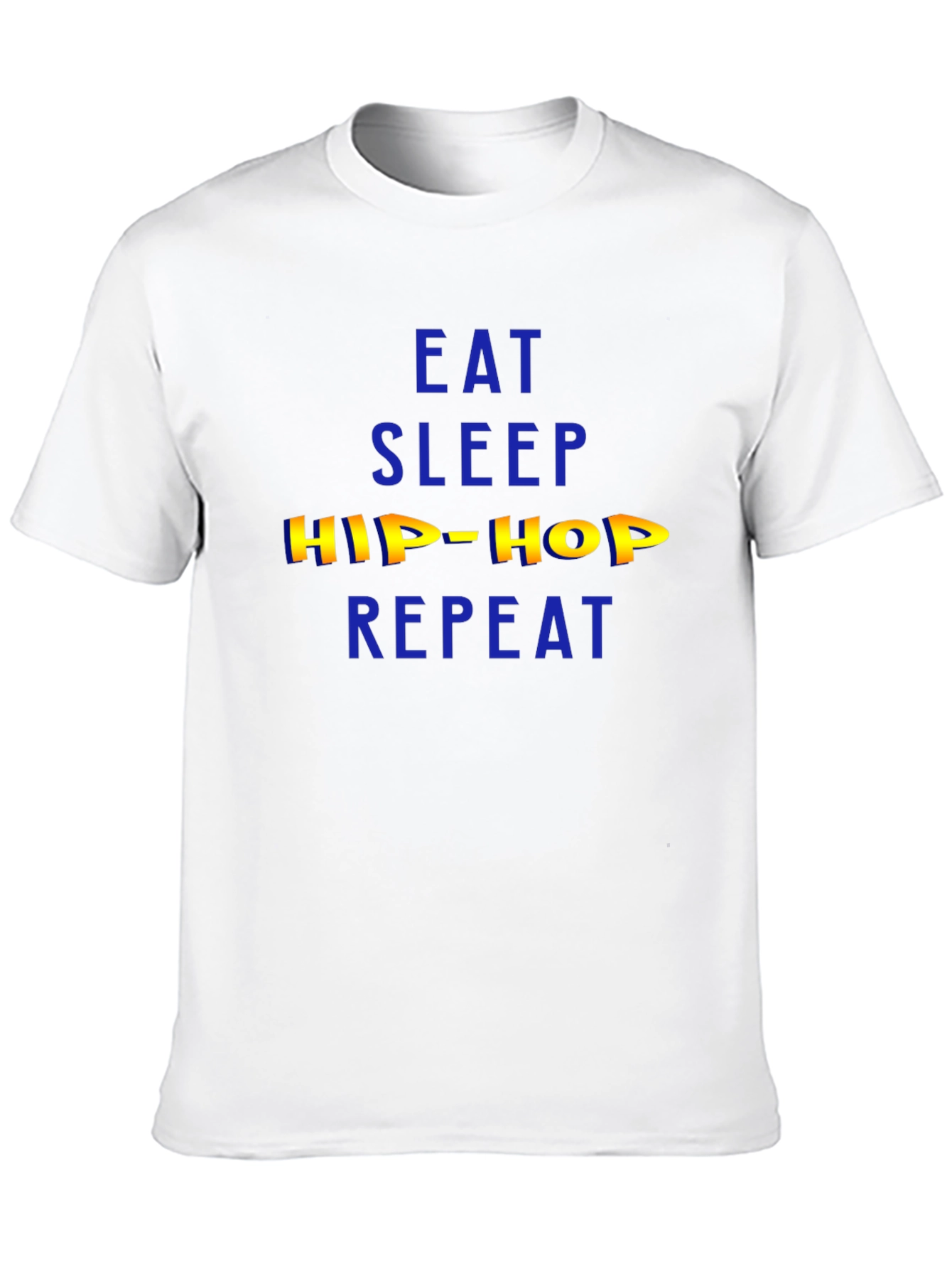 Eat Sleep Hip Hop Repeat Mens Black T-Shirt