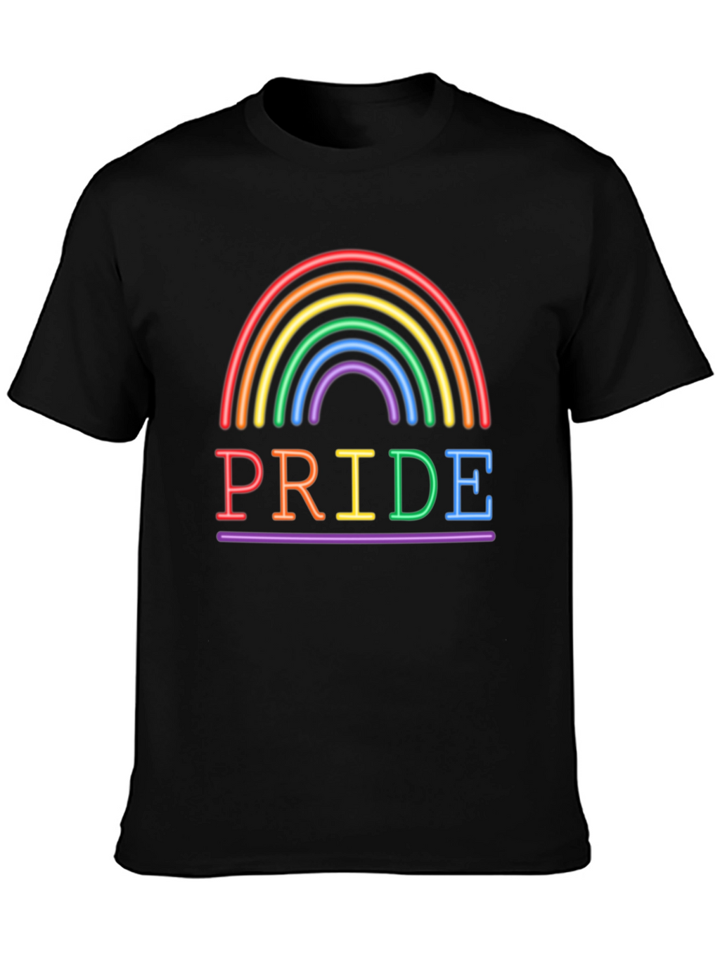 Pride Rainbow Graphic Tee - LGBTQ+ Support