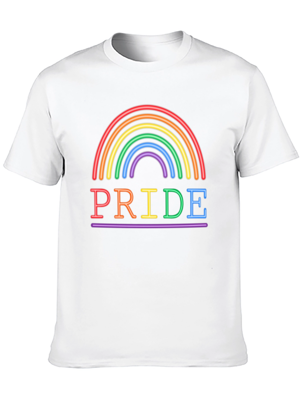 Pride Rainbow Graphic Tee - LGBTQ+ Support