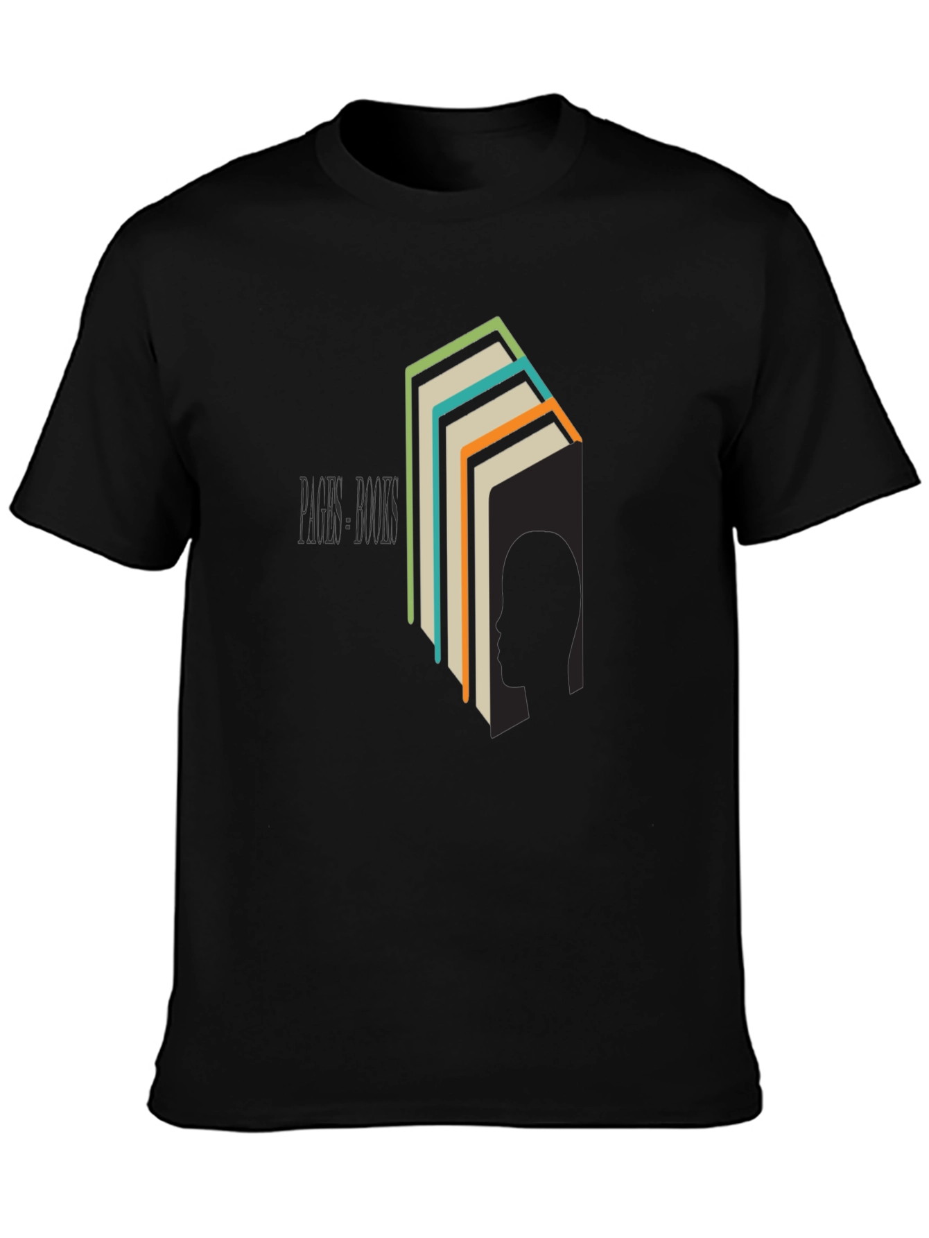 Book Stack Graphic Tee - Literary T-Shirt for Readers