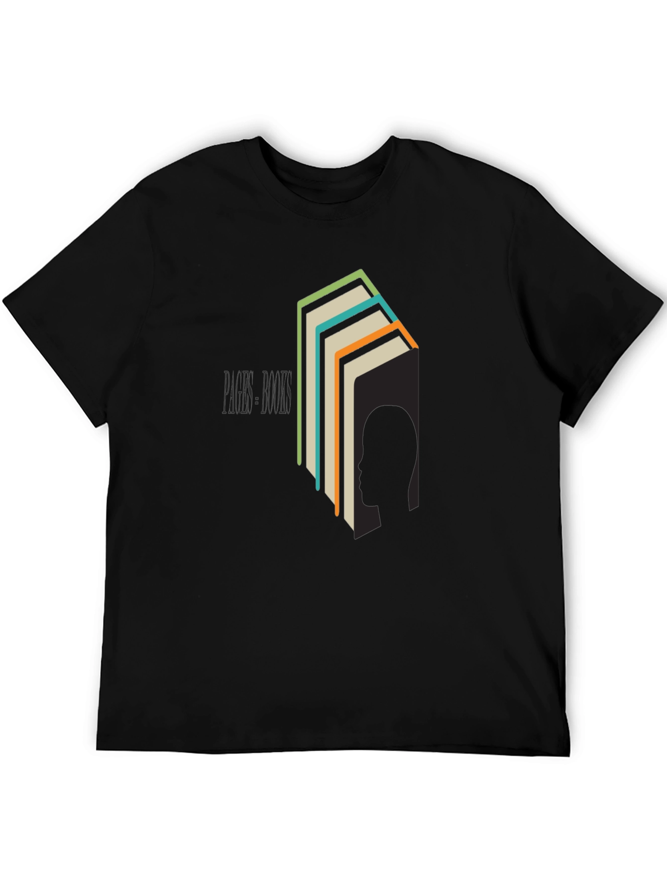 Book Stack Graphic Tee - Literary T-Shirt for Readers