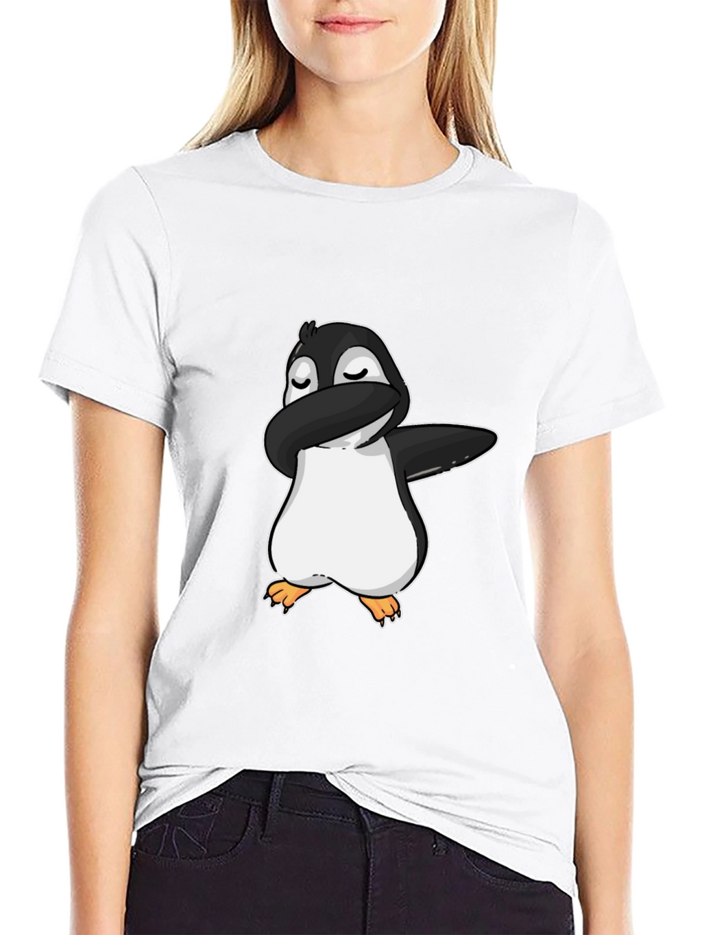 Dabbing Penguin Graphic T-Shirt