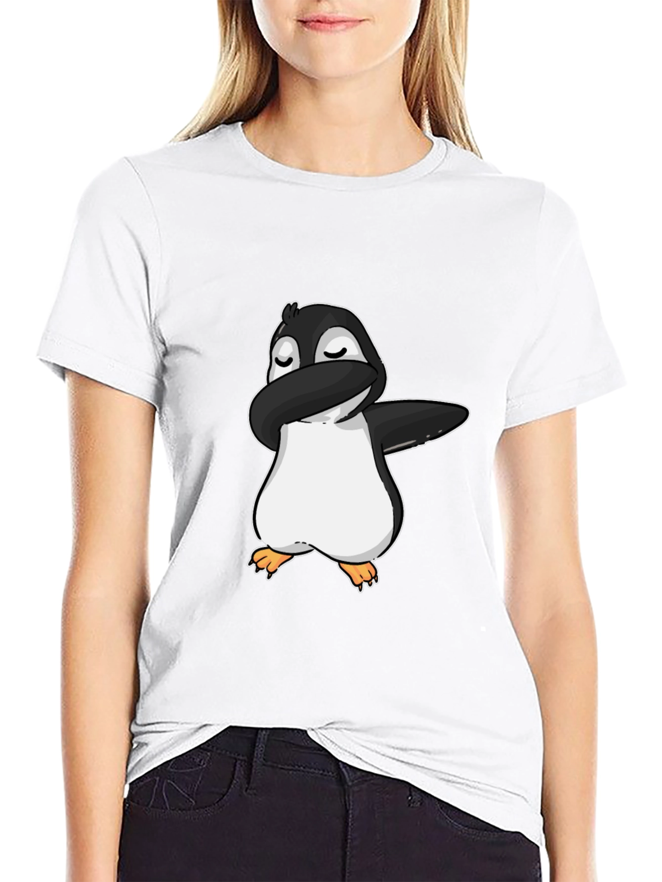 Dabbing Penguin Graphic T-Shirt