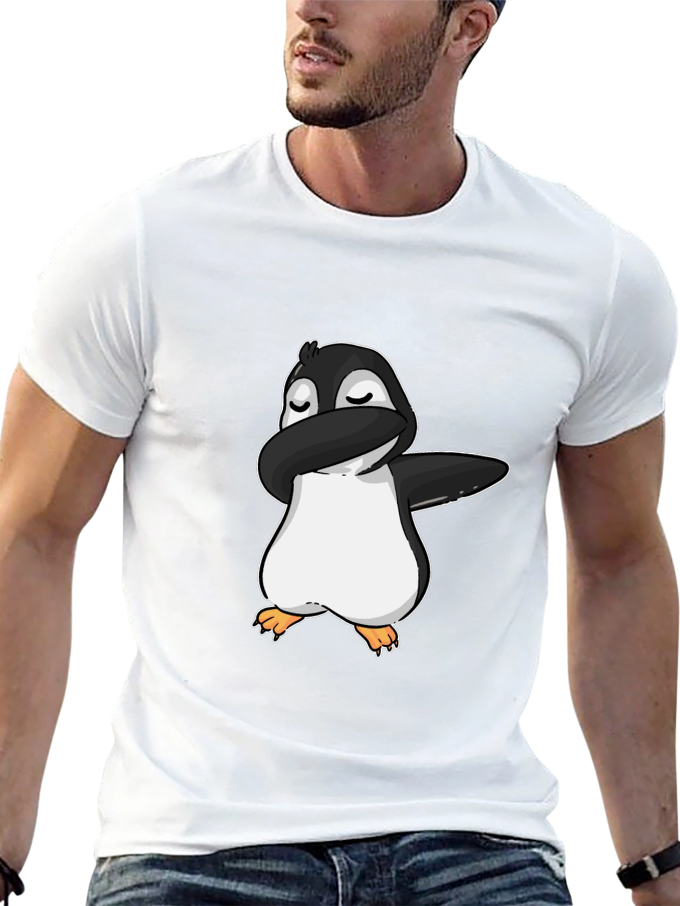 Dabbing Penguin Graphic T-Shirt