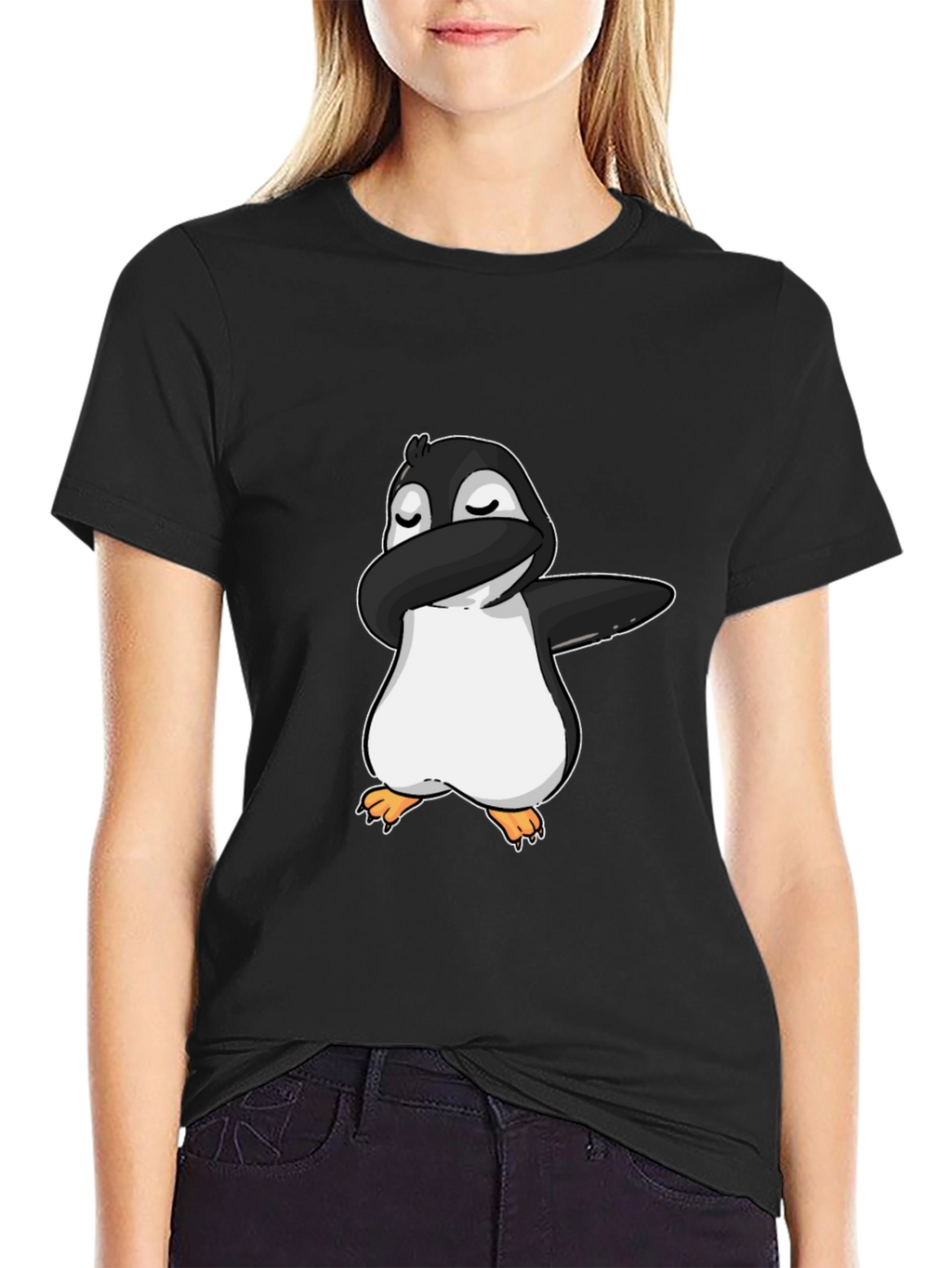 Dabbing Penguin Graphic T-Shirt