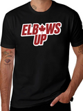 Elbows Up T-Shirt - Maple Leaf Design